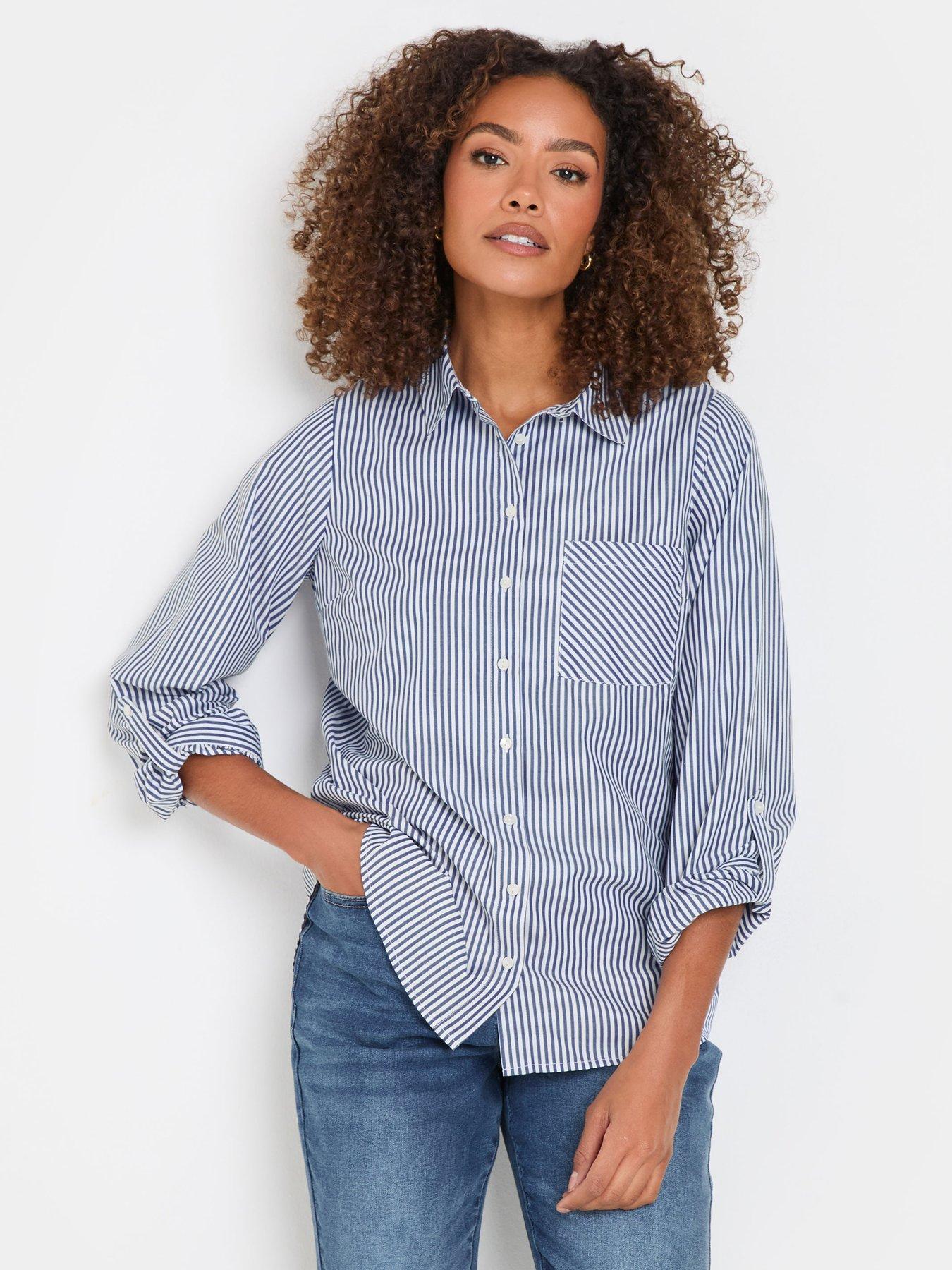 mco-petite-stripe-shirt-blue