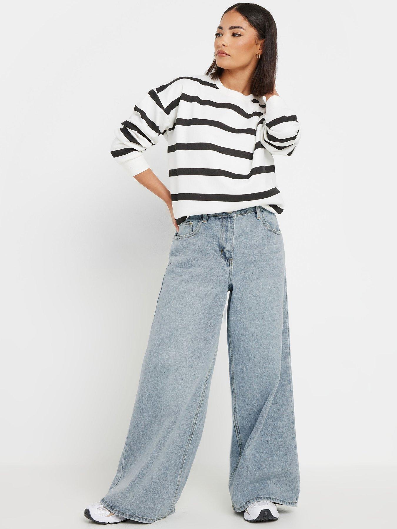  image of pixiegirl-palazzo-wide-leg-jean-blue