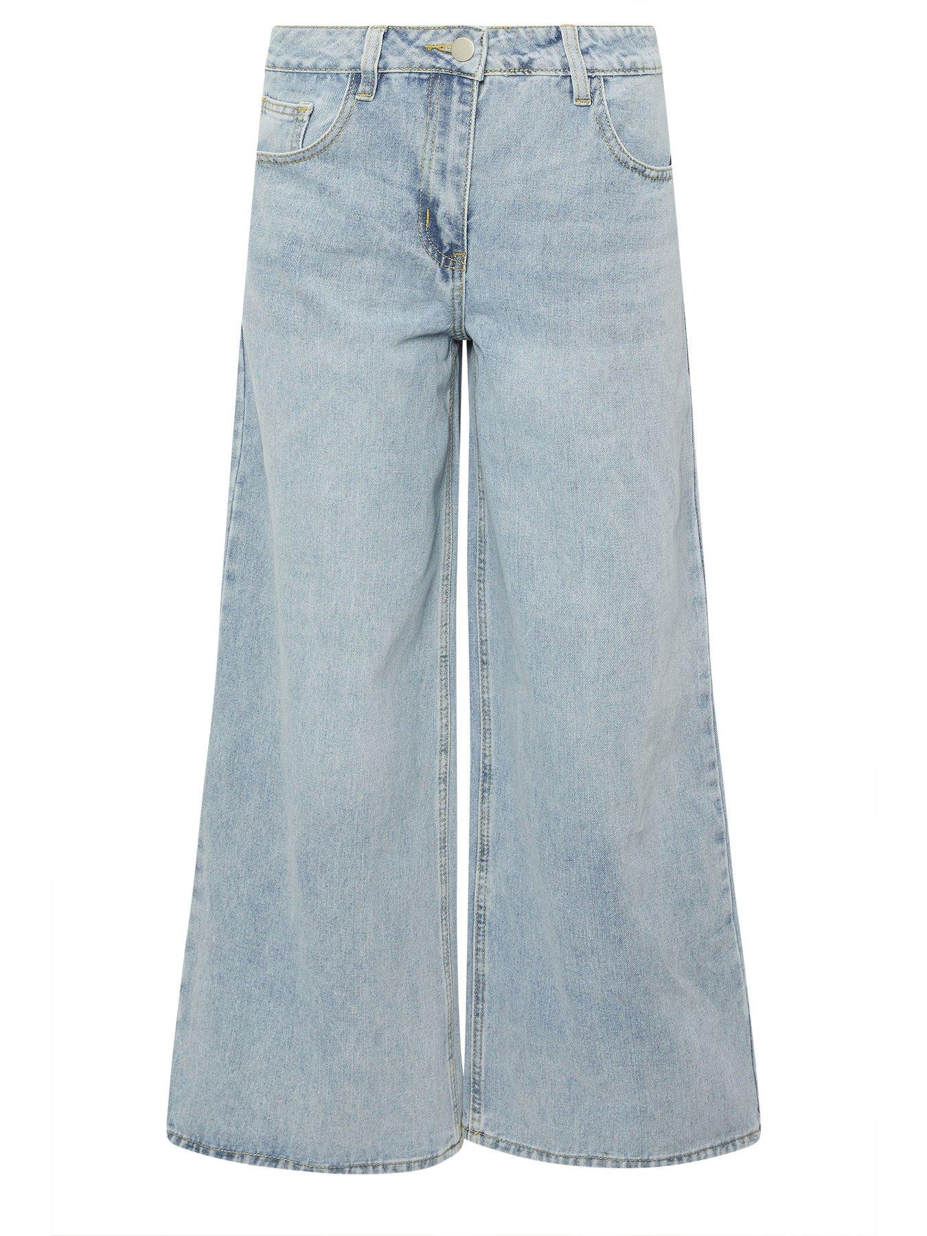  image of pixiegirl-palazzo-wide-leg-jean-blue