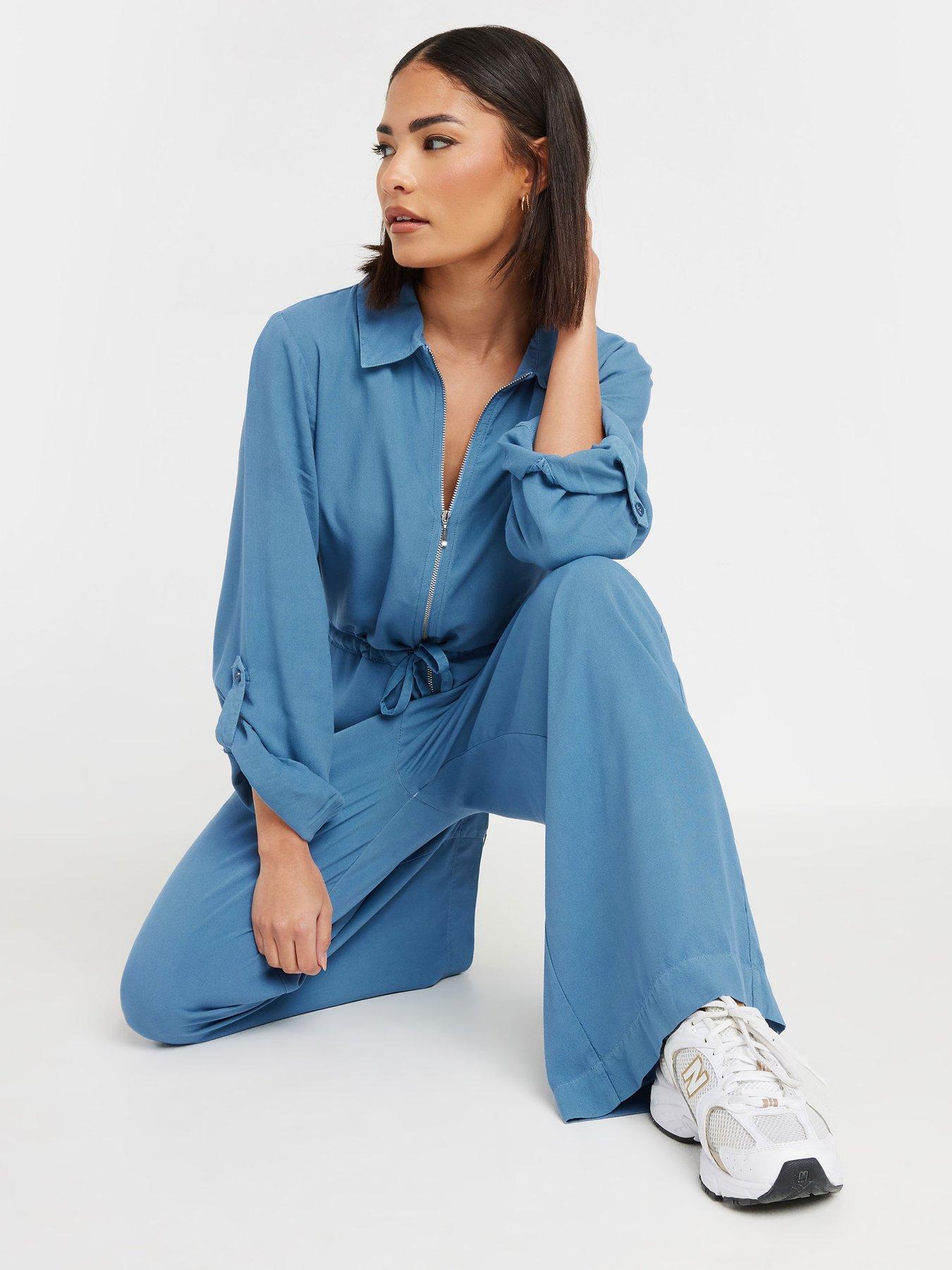  image of pixiegirl-acid-wash-jumpsuit-blue