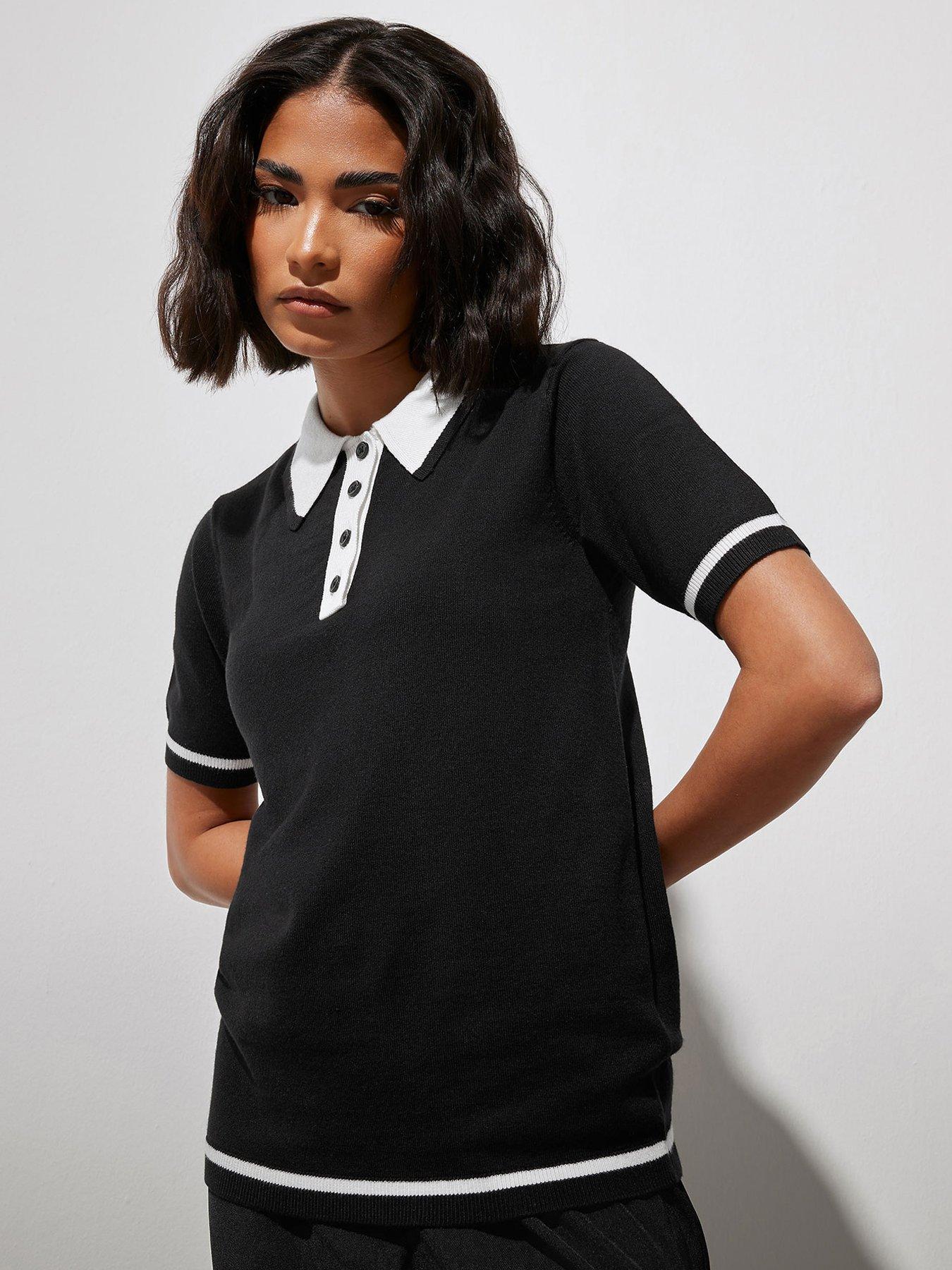 pixiegirl-tipping-knitted-polo-black