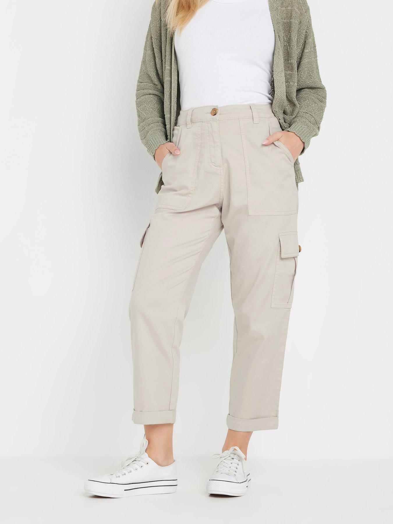 undefined Petite Cargo Trouser - Natural