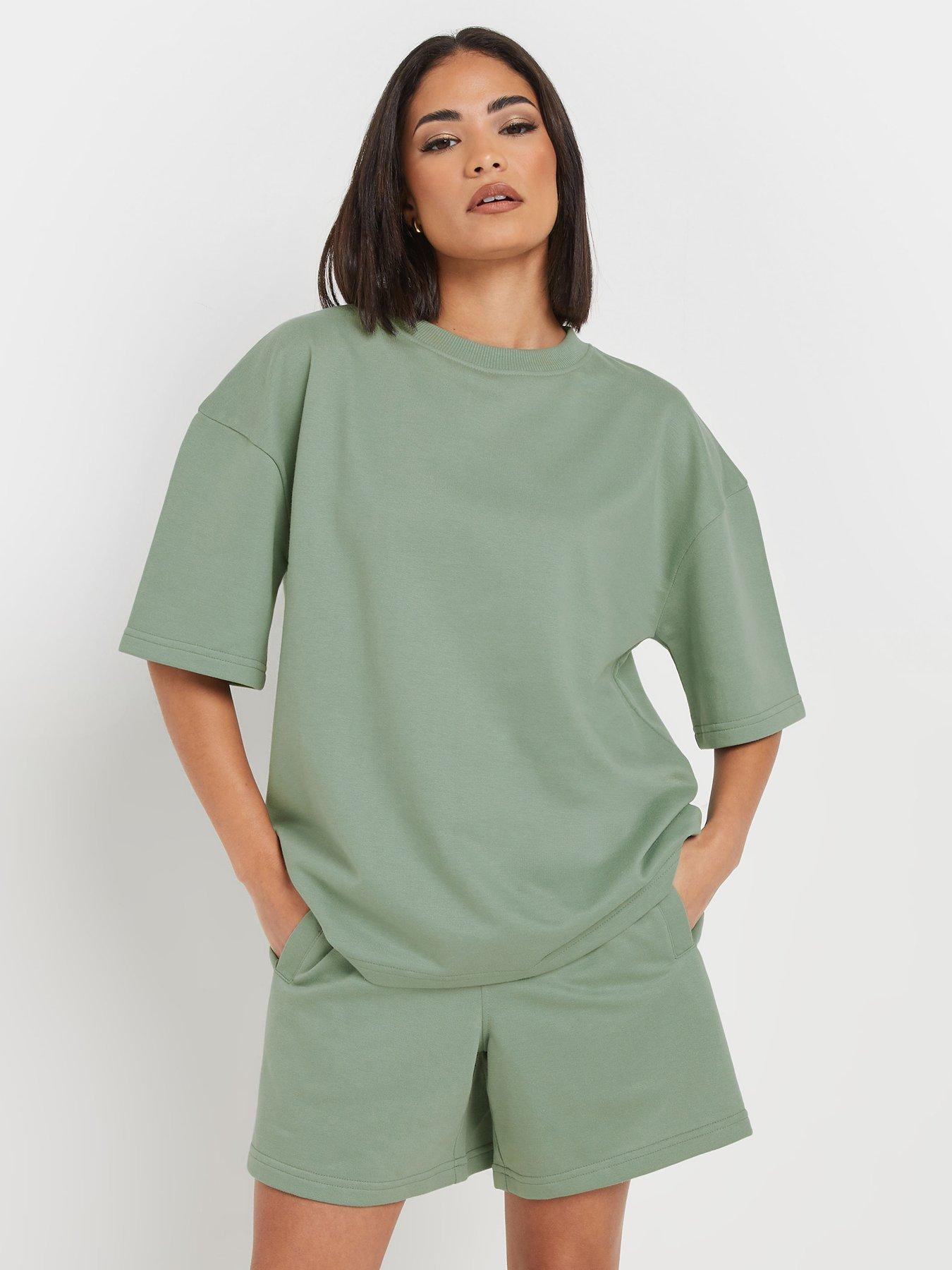 undefined Short Sleeve Sweat Top & Shorts Set