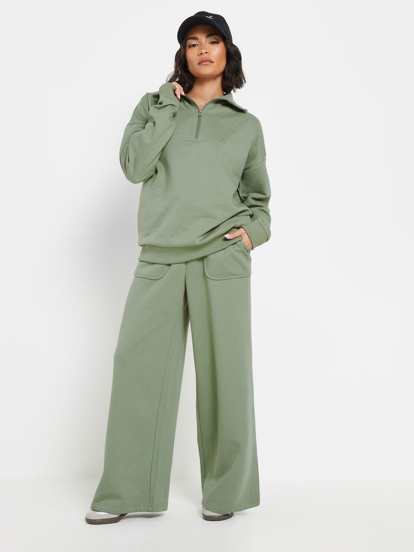 Image 3 of 4 of PixieGirl Quarter Zip Sweatshirt - Green