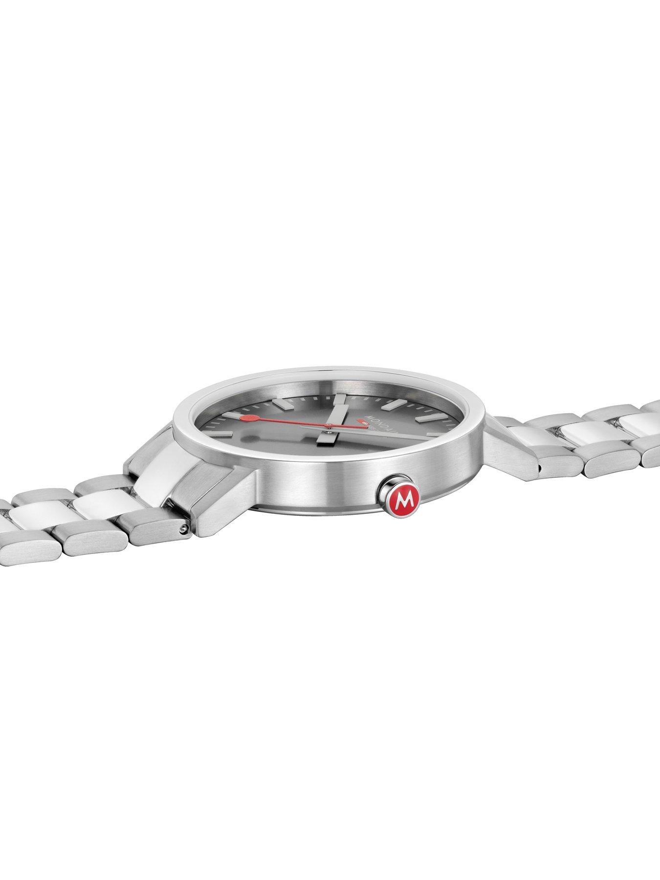  image of mondaine-mens-40mm-classic-stainless-steel-strap-watch