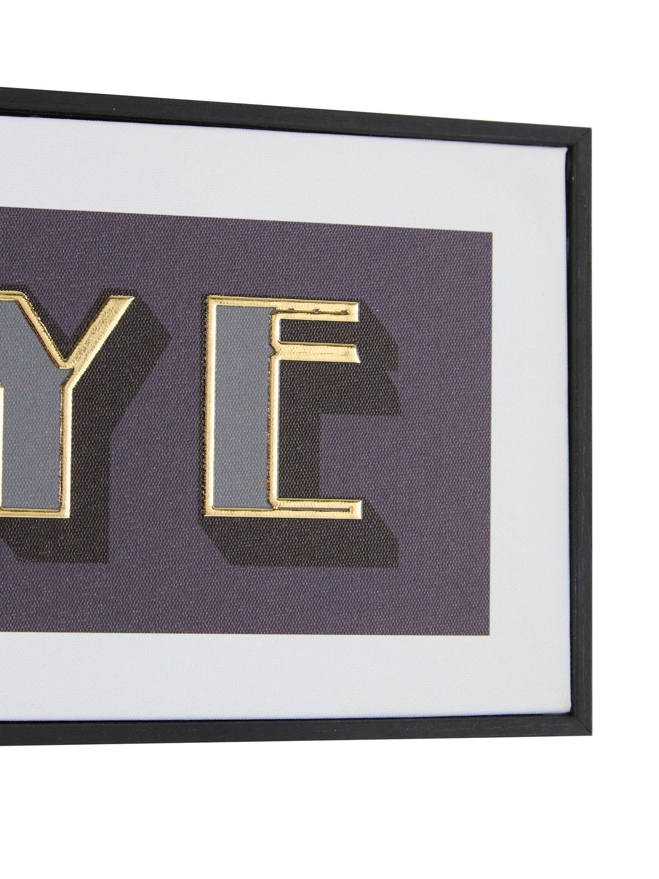  image of very-home-love-you-bye-slogan-printed-canvas-15x80cm-fscreg-certified