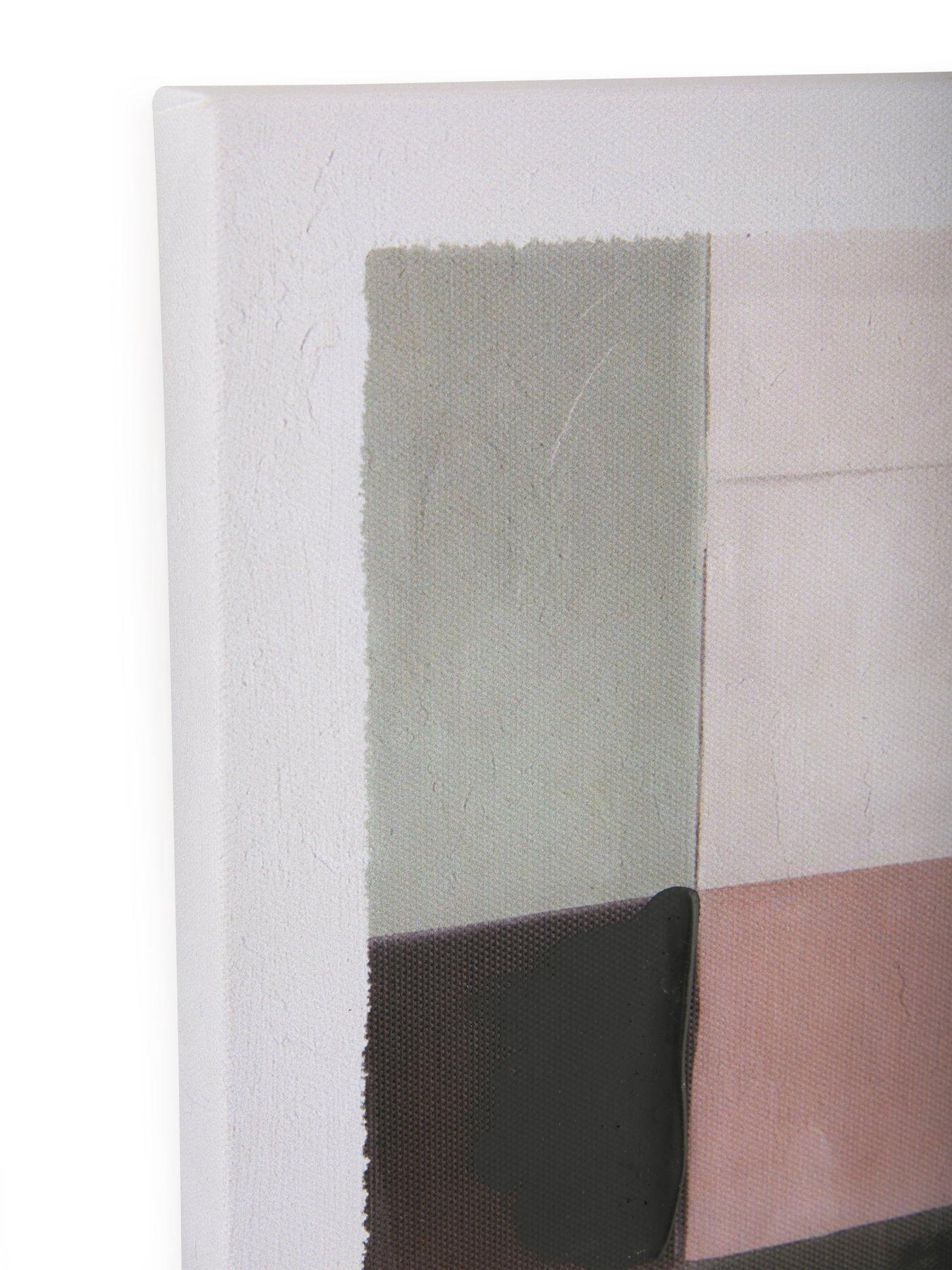 Image 4 of 6 of The Very Collection Green Square Printed Canvas with Hand Paint 50x60cm - FSC&reg; Certified