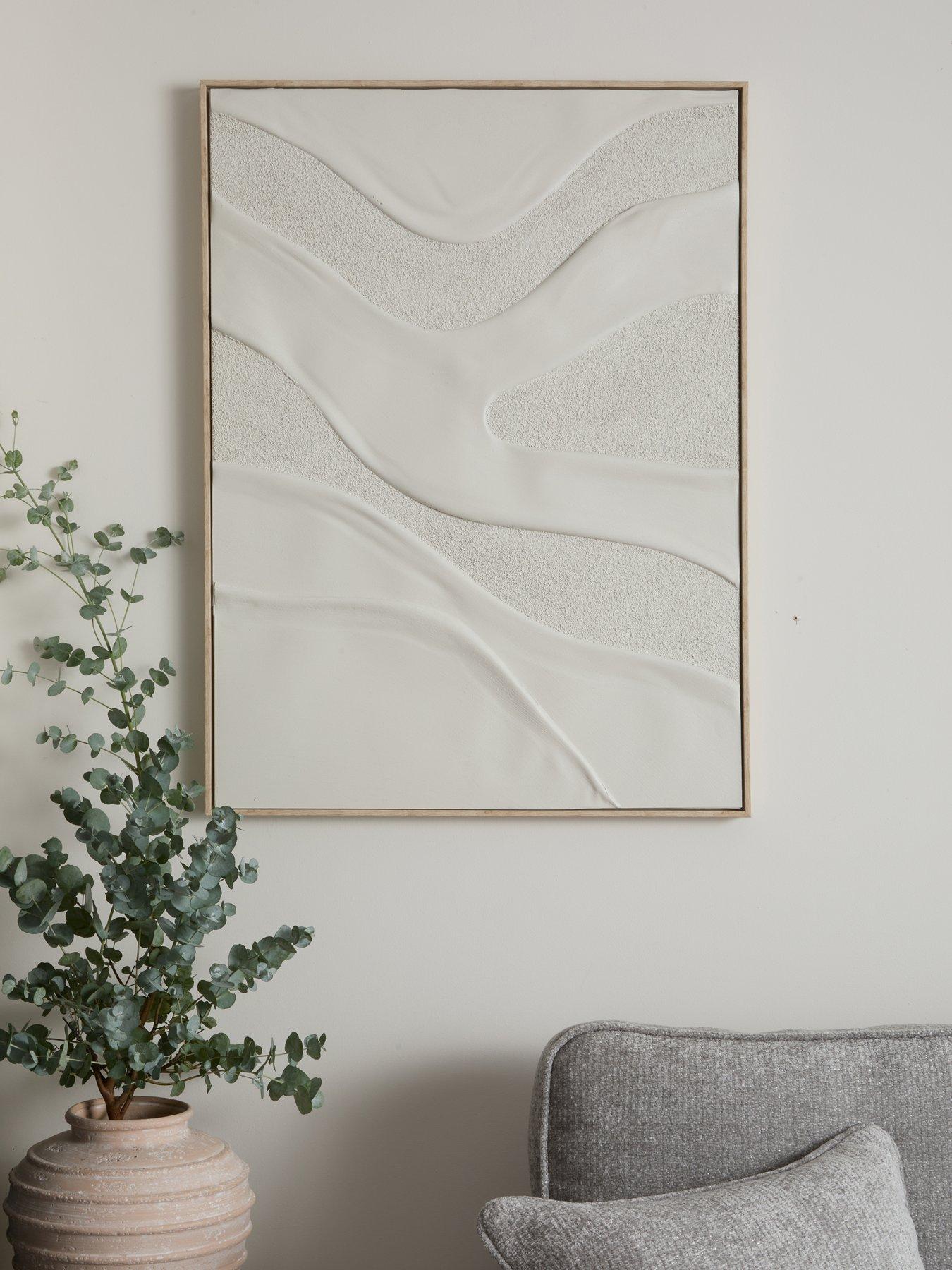 The Very Collection White Sand Hand Paint Capped Canvas 60x80cm - FSC Certified