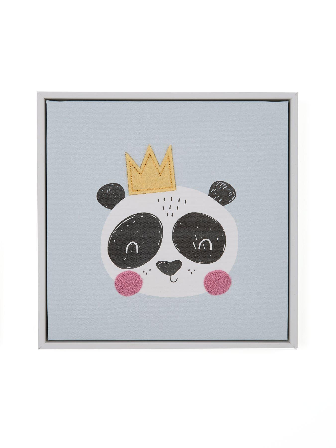 Image 4 of 7 of Very Home Set of 3 Animal Canvas with Embroidery 25x25cm - FSC&reg;Certified