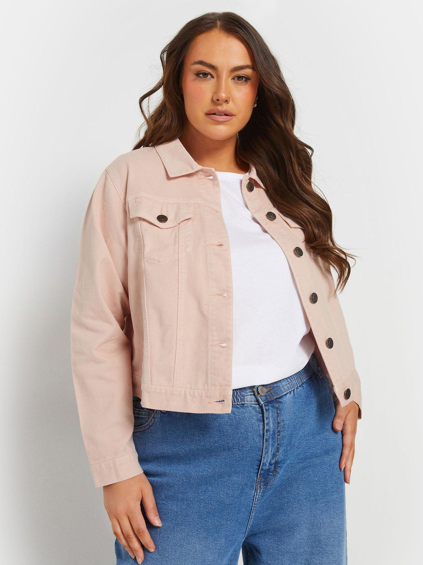 undefined Curve Classic Denim Jacket - Pink