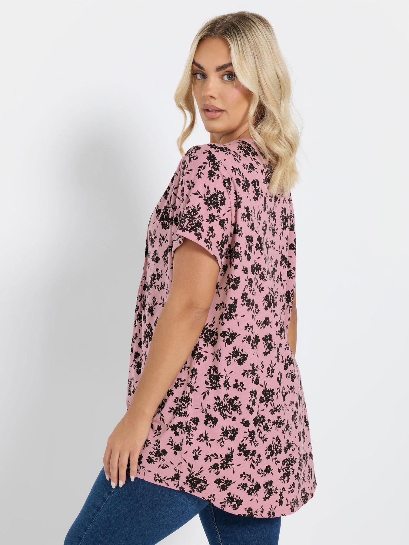  image of yours-curve-2-pack-pintuck-blouse-multi