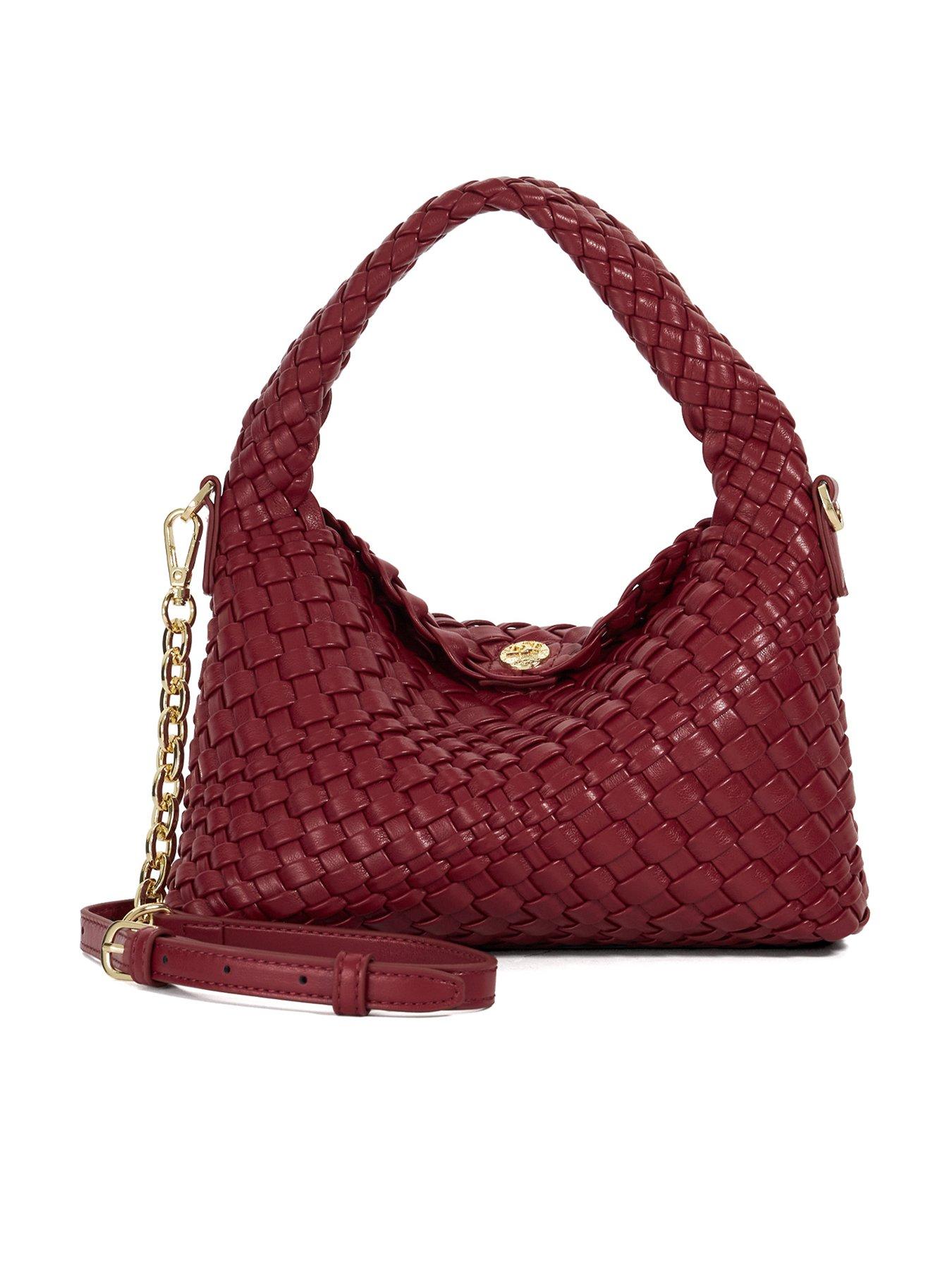 dune-london-dinkydeliberate-mini-woven-shoulder-bag-burgundy
