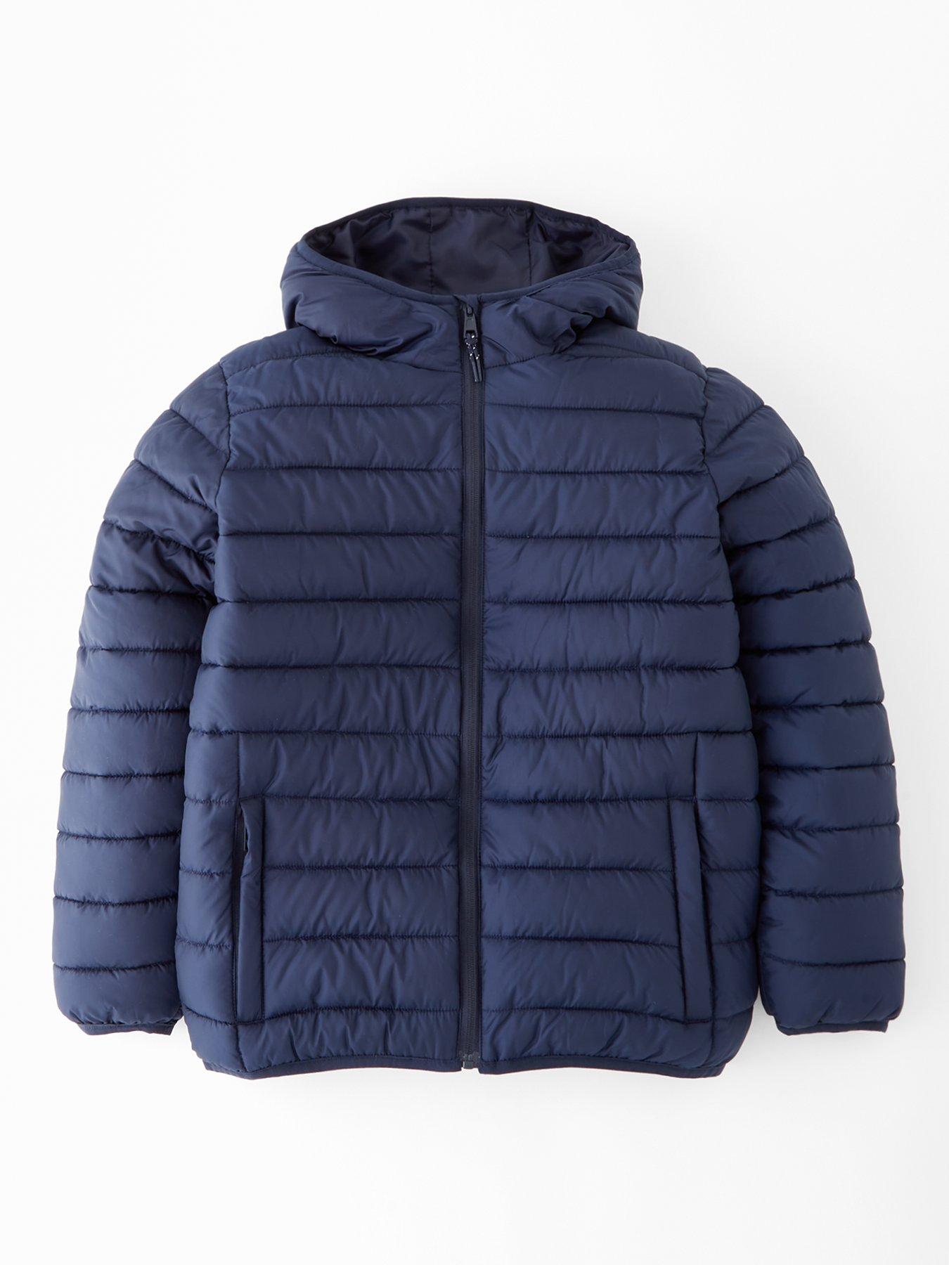 Image 1 of 4 of V by Very Boys Lightweight Padded Jacket - Navy