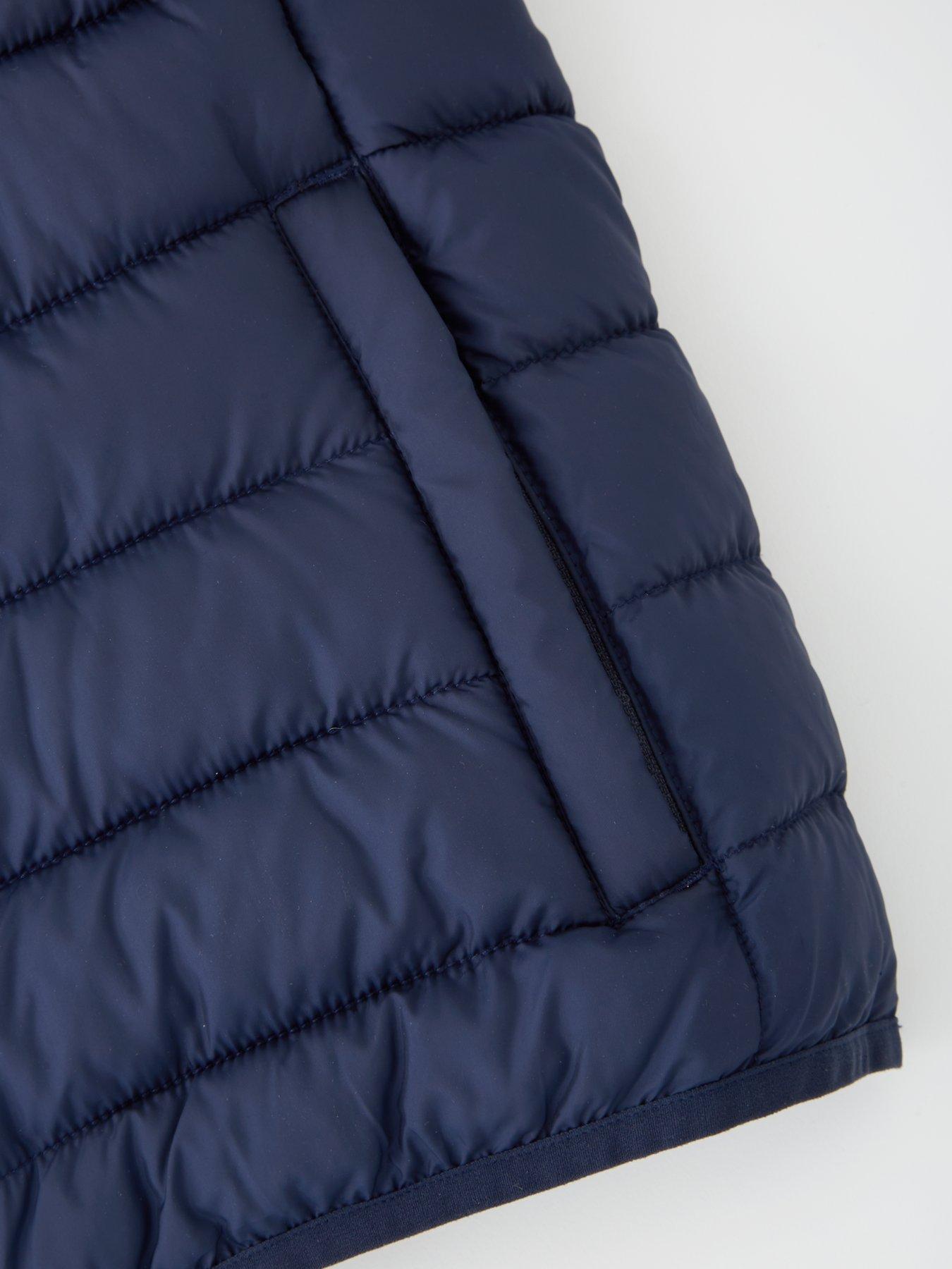 Image 4 of 4 of V by Very Boys Lightweight Padded Jacket - Navy