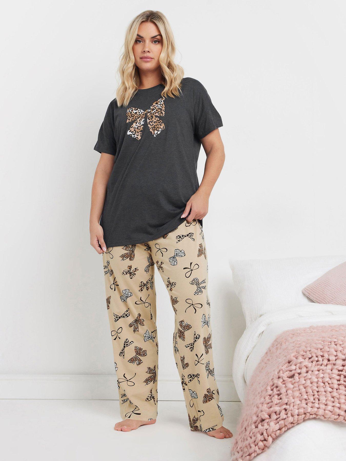 yours-curve-animal-bows-wide-leg-pj-set