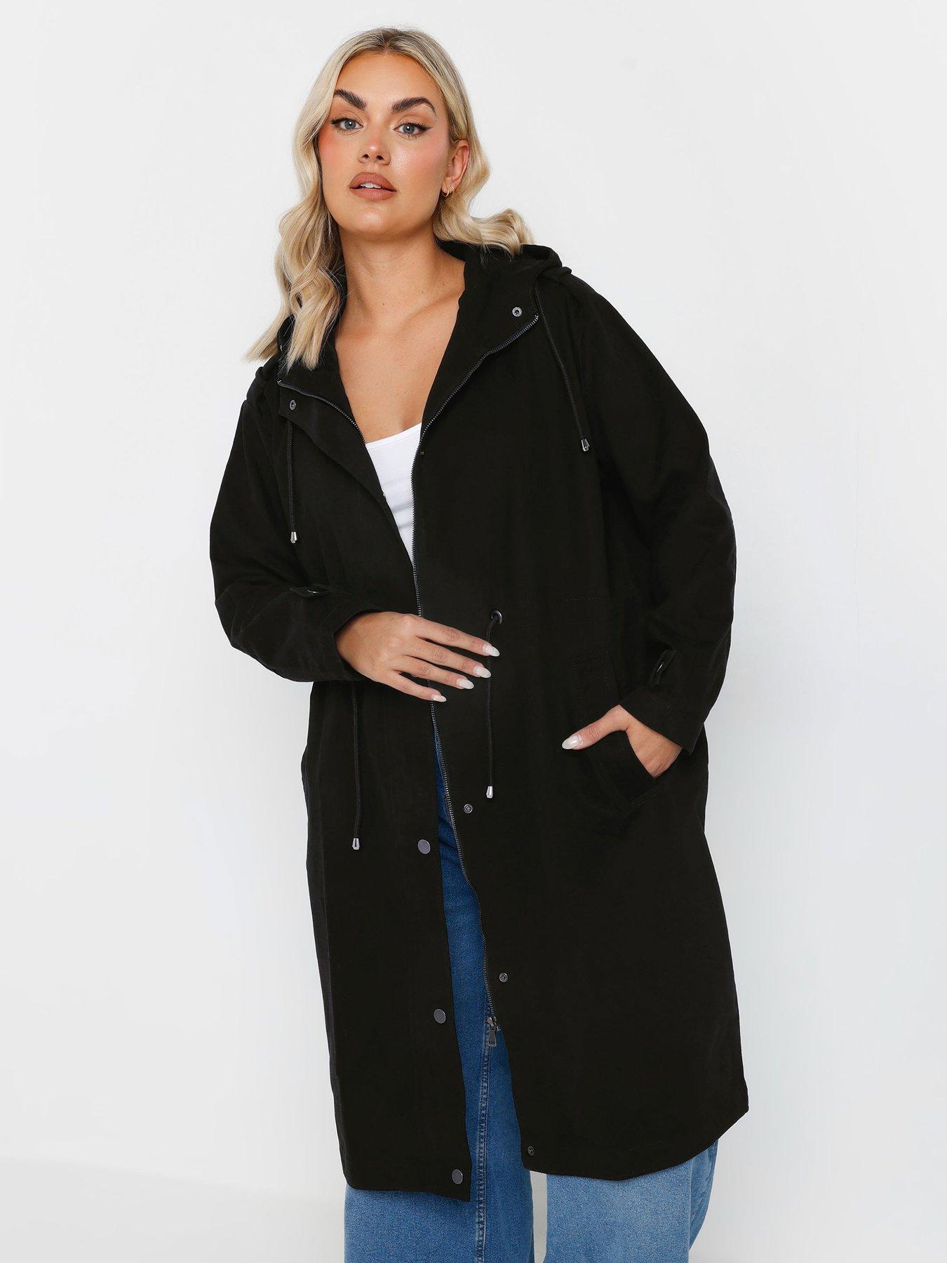 undefined Curve Longline Cotton Parka