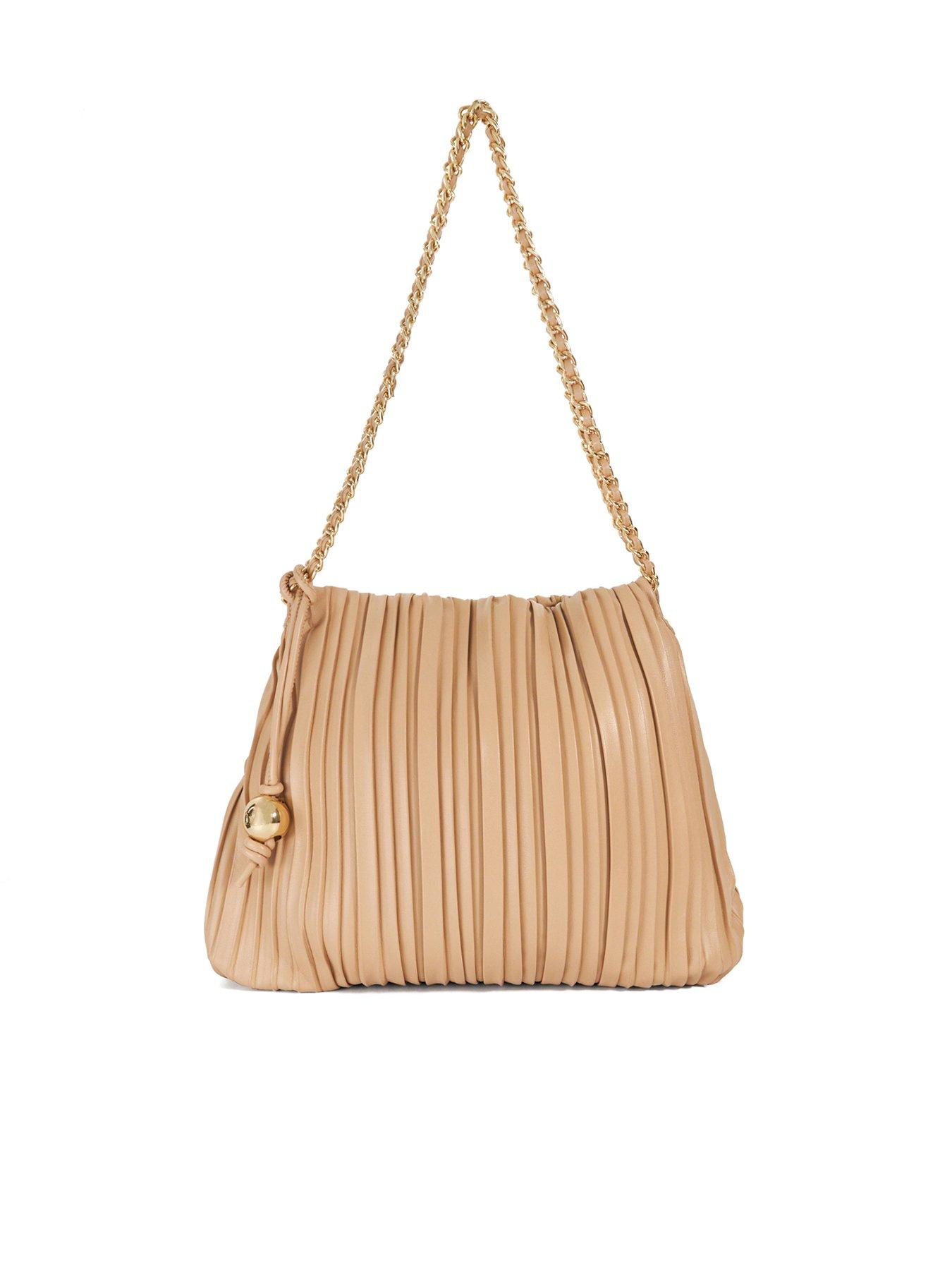 dune-london-dominic-pleated-chain-handle-bag-blush