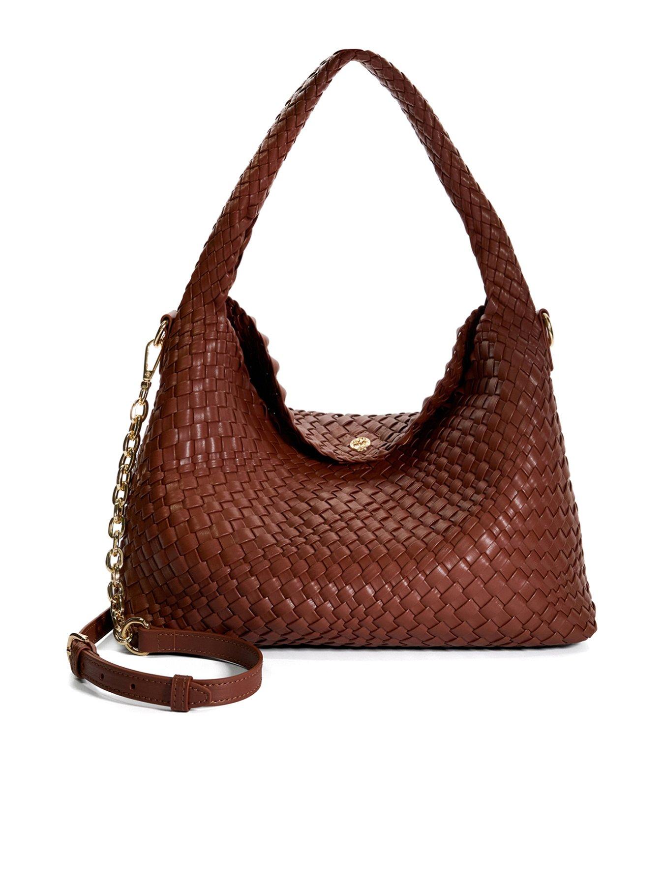 dune-london-deliberate-woven-shoulder-bag-tan