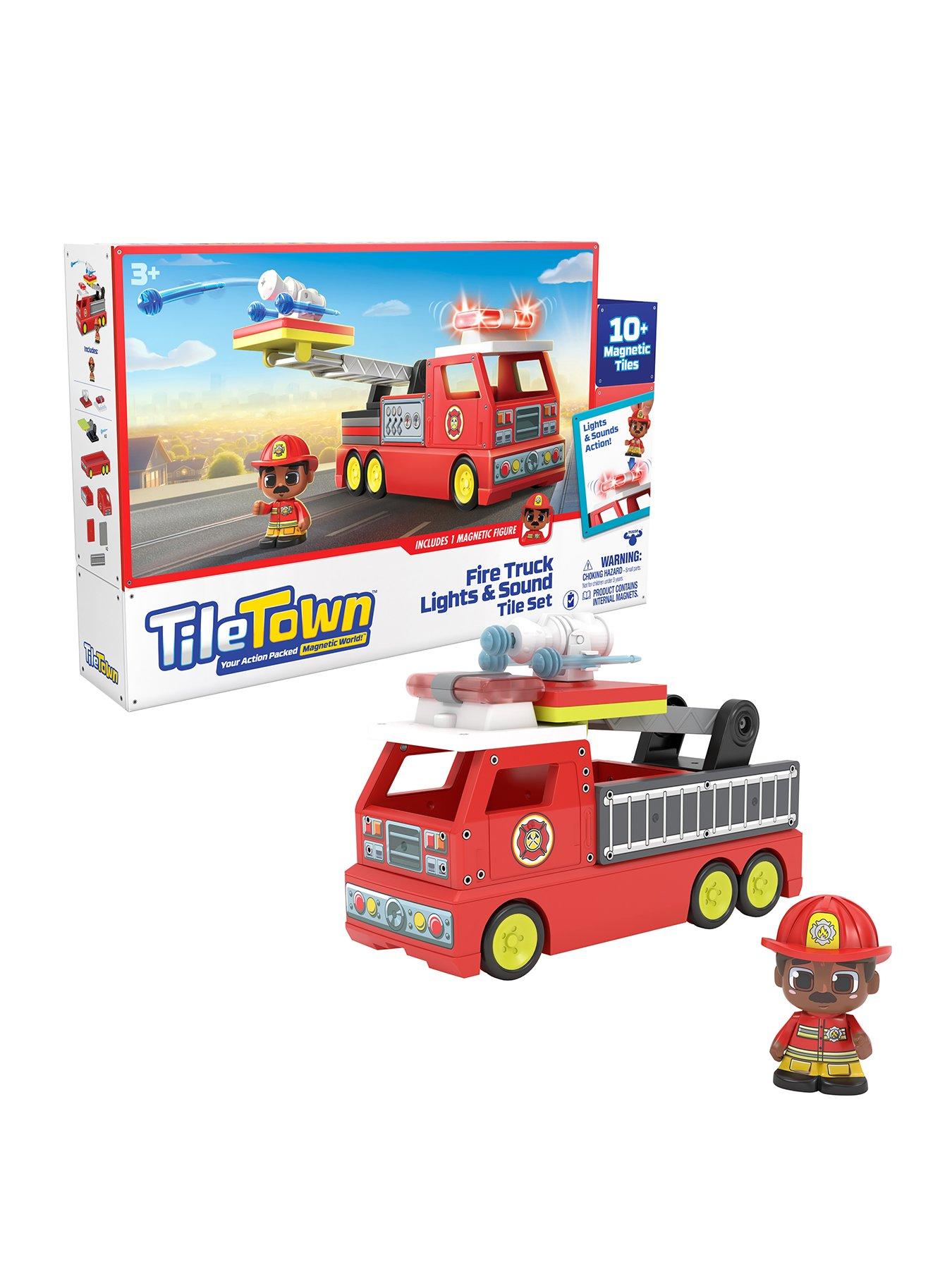 tile-town-firetruck-magnetic-tiles-set