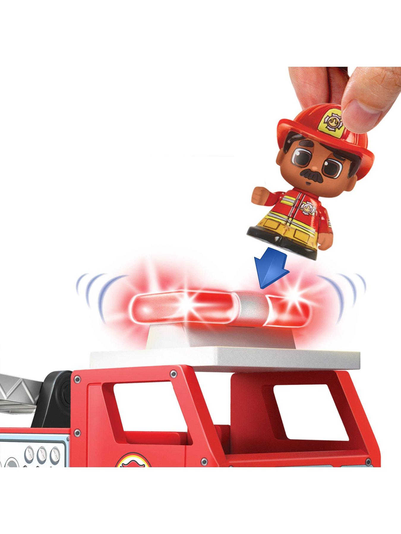 Tile Town Firetruck Magnetic Tiles Set | Littlewoods