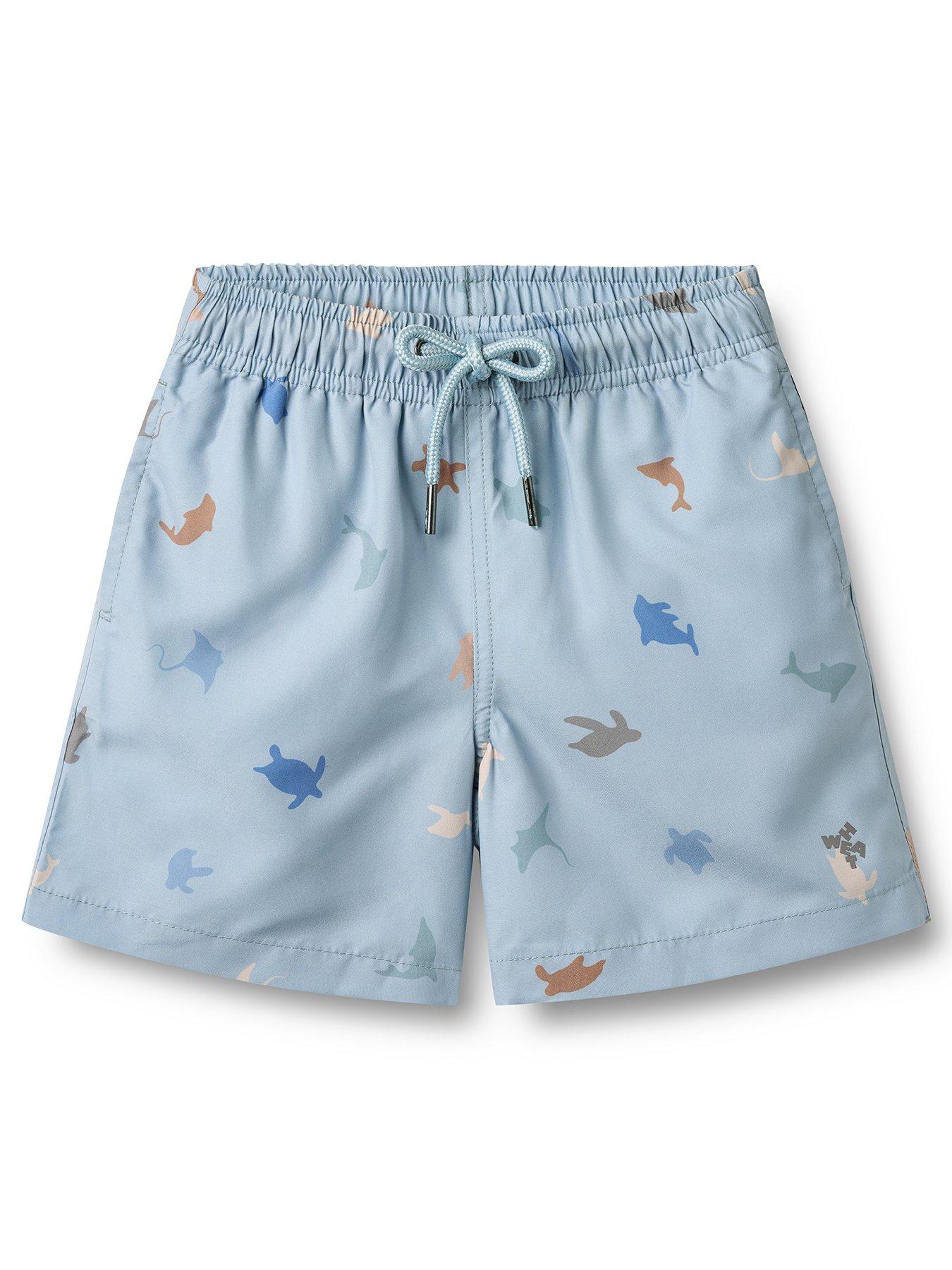 Wheat Boys Sea Life Printed Swimshorts - Blue