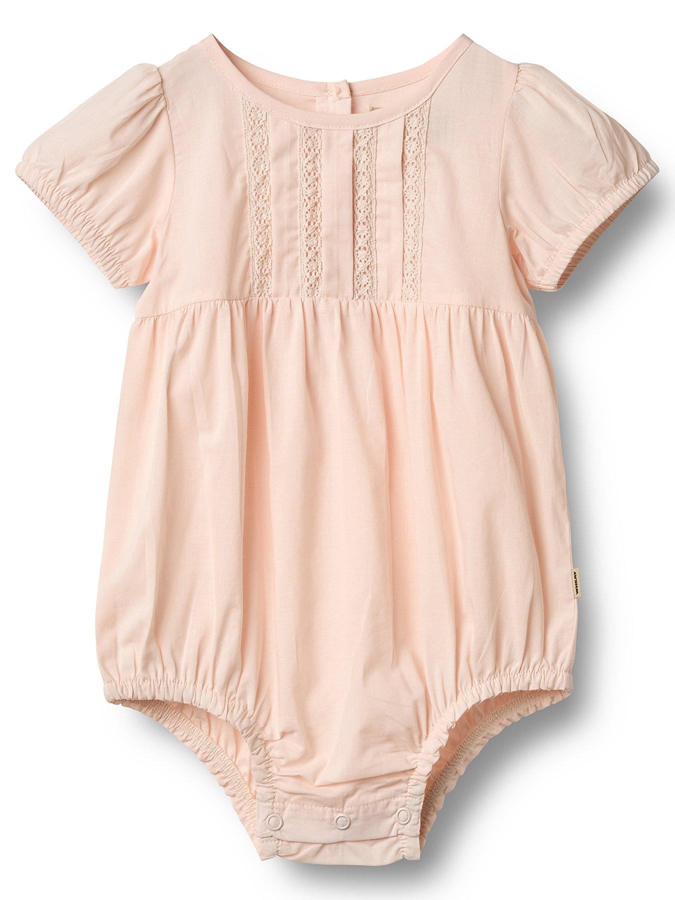 undefined Baby Girls Victoria Romper - Light Pink