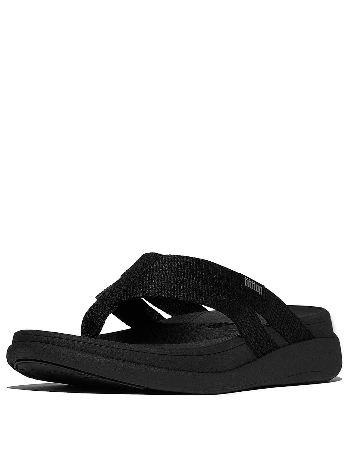 FitFlop F-Mode Go Leopard Webbing Strappy Sandals - Lemongrass Mix