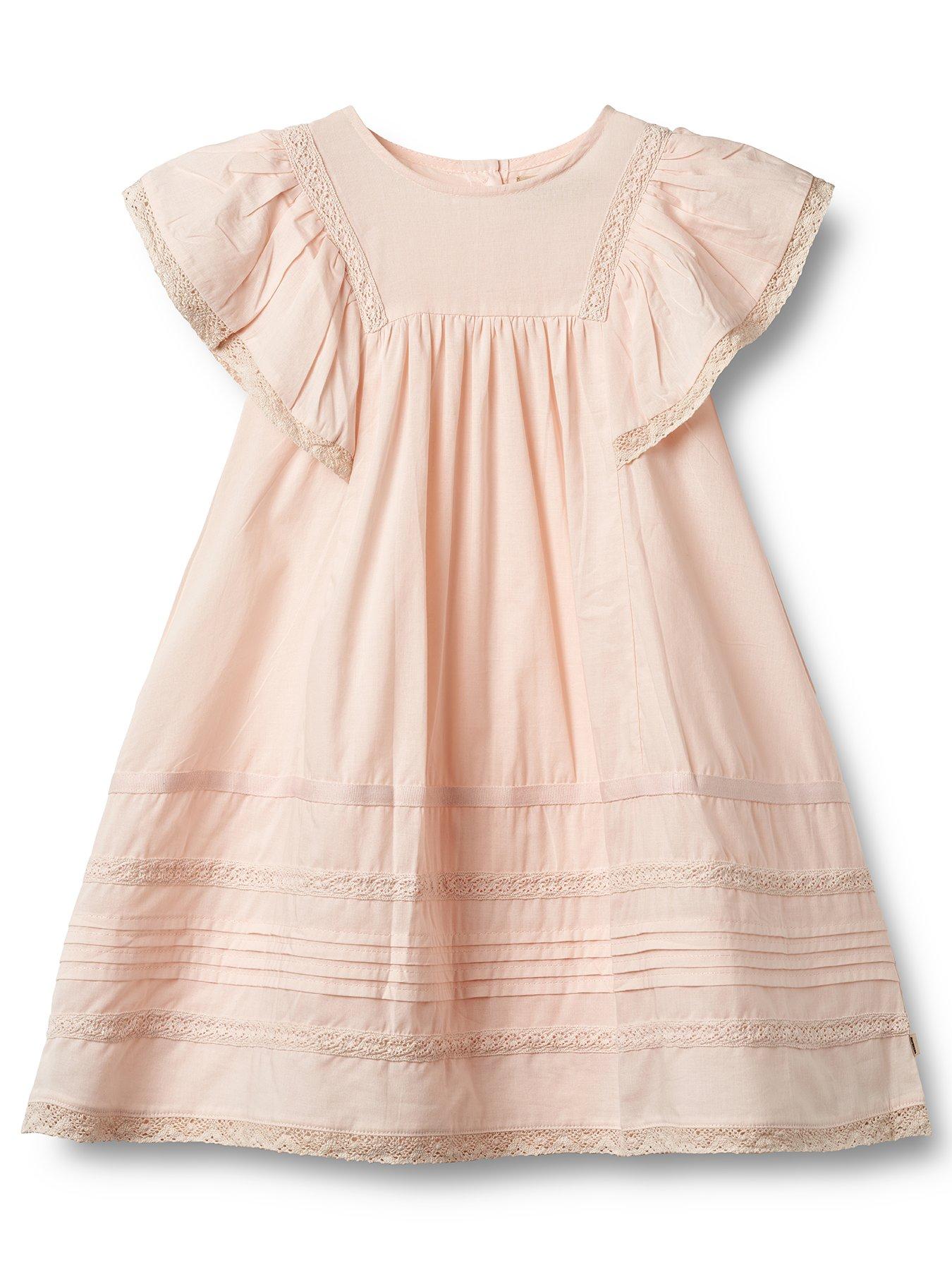 undefined Girls Minna Frill Dress - Light Pink
