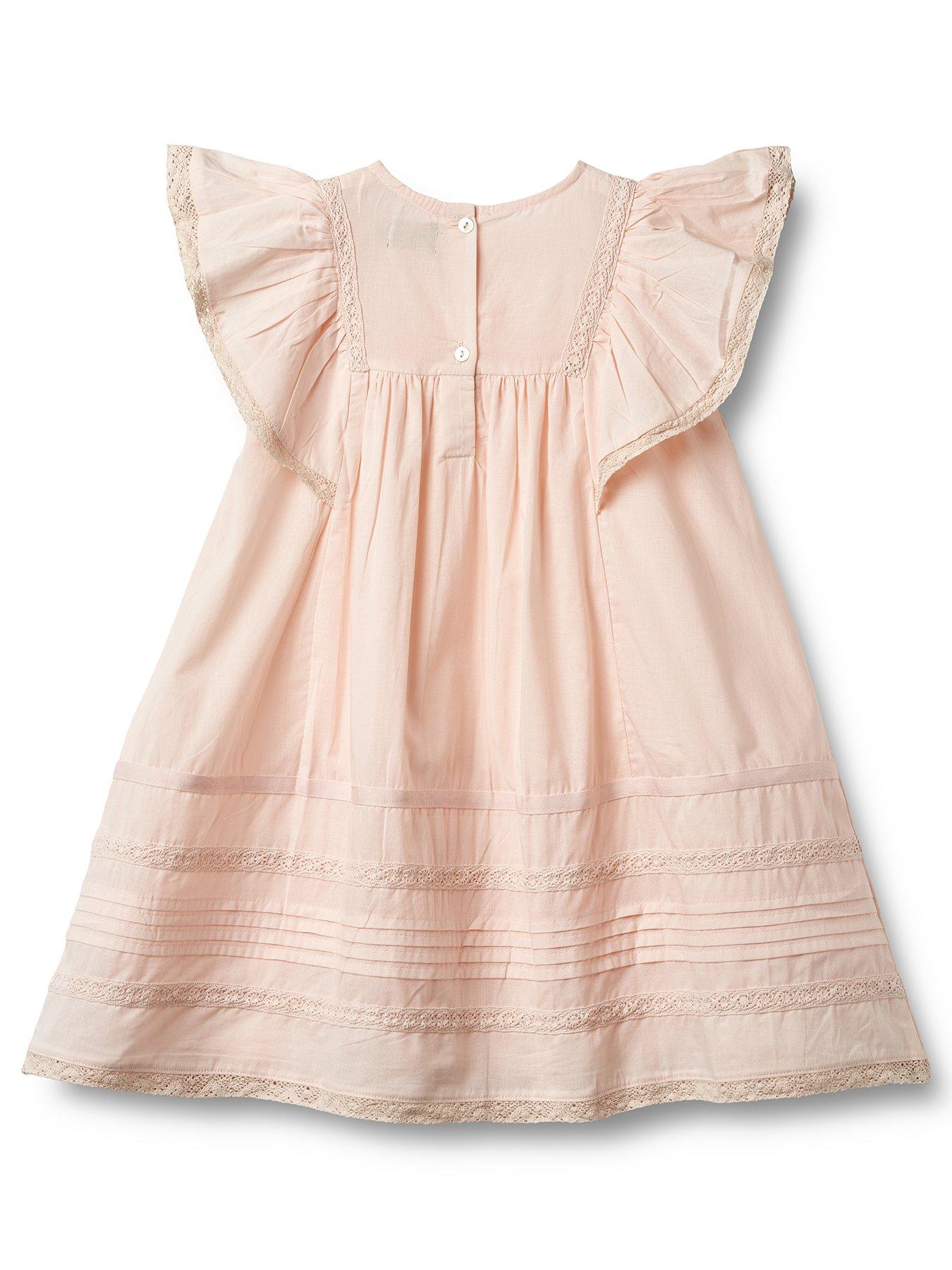 Image 2 of 3 of Wheat Girls Minna Frill Dress - Light Pink