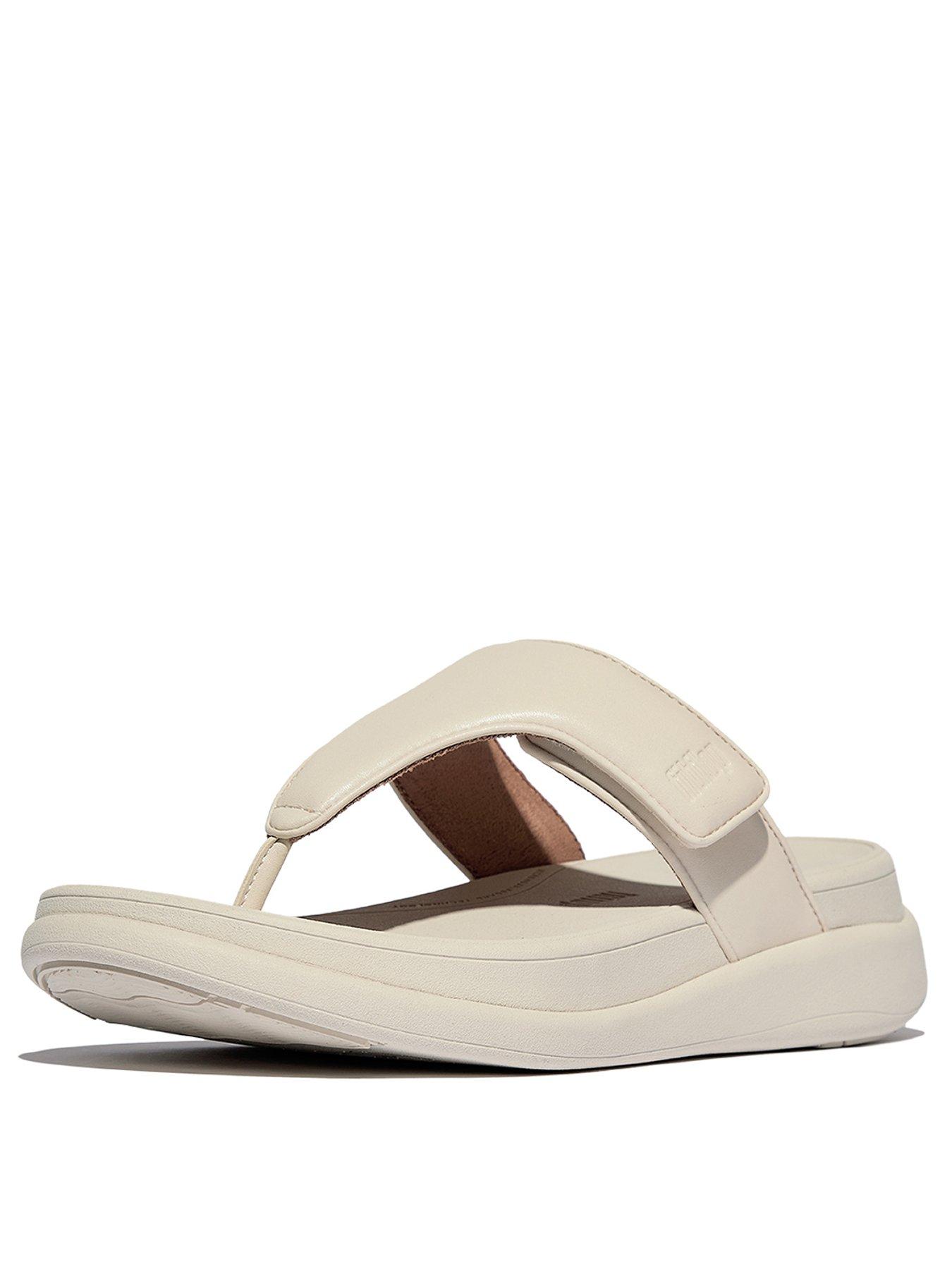  image of fitflop-f-mode-go-adjustable-flatform-toe-post-sandals-paris-beige