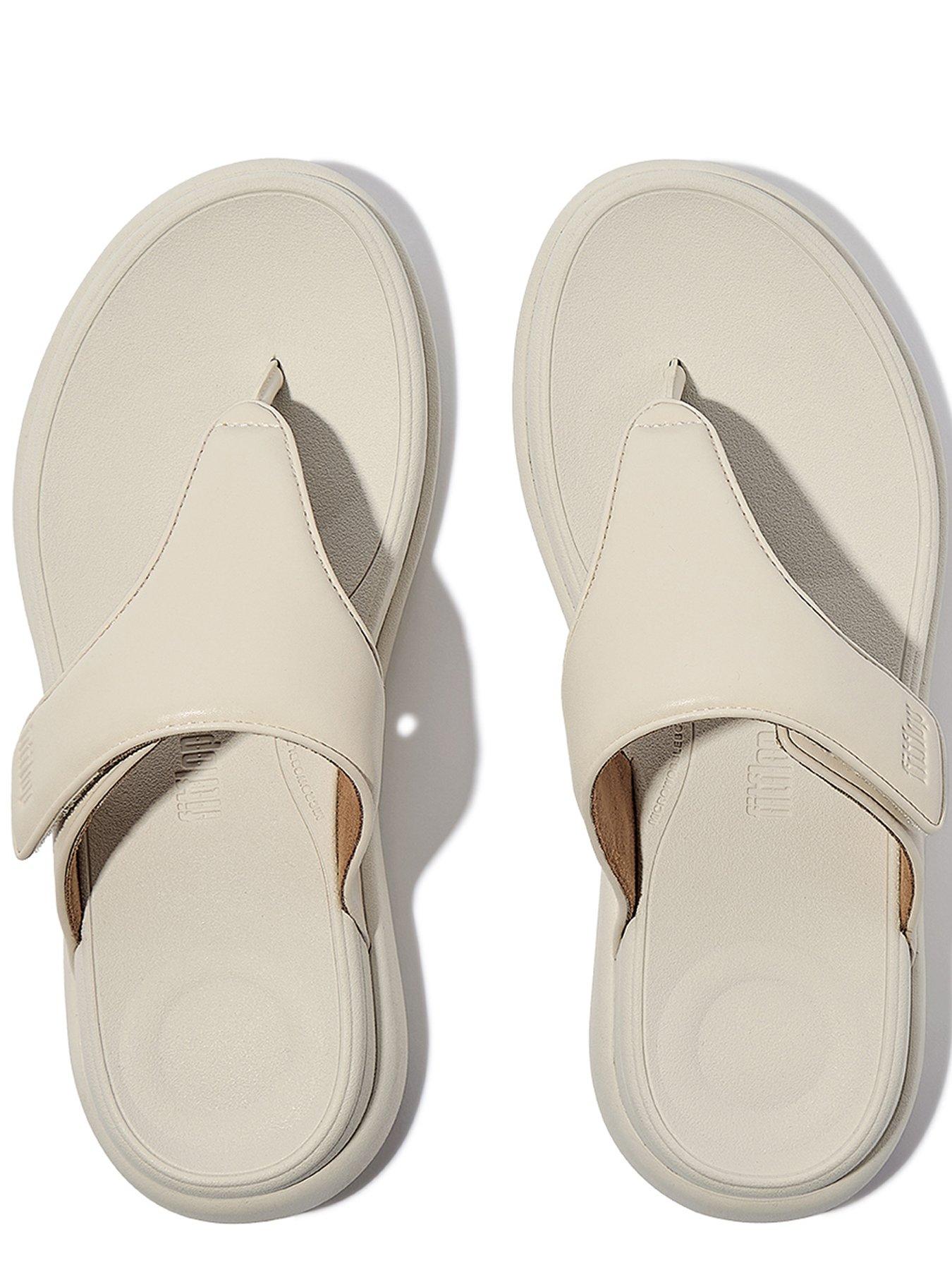 image of fitflop-f-mode-go-adjustable-flatform-toe-post-sandals-paris-beige
