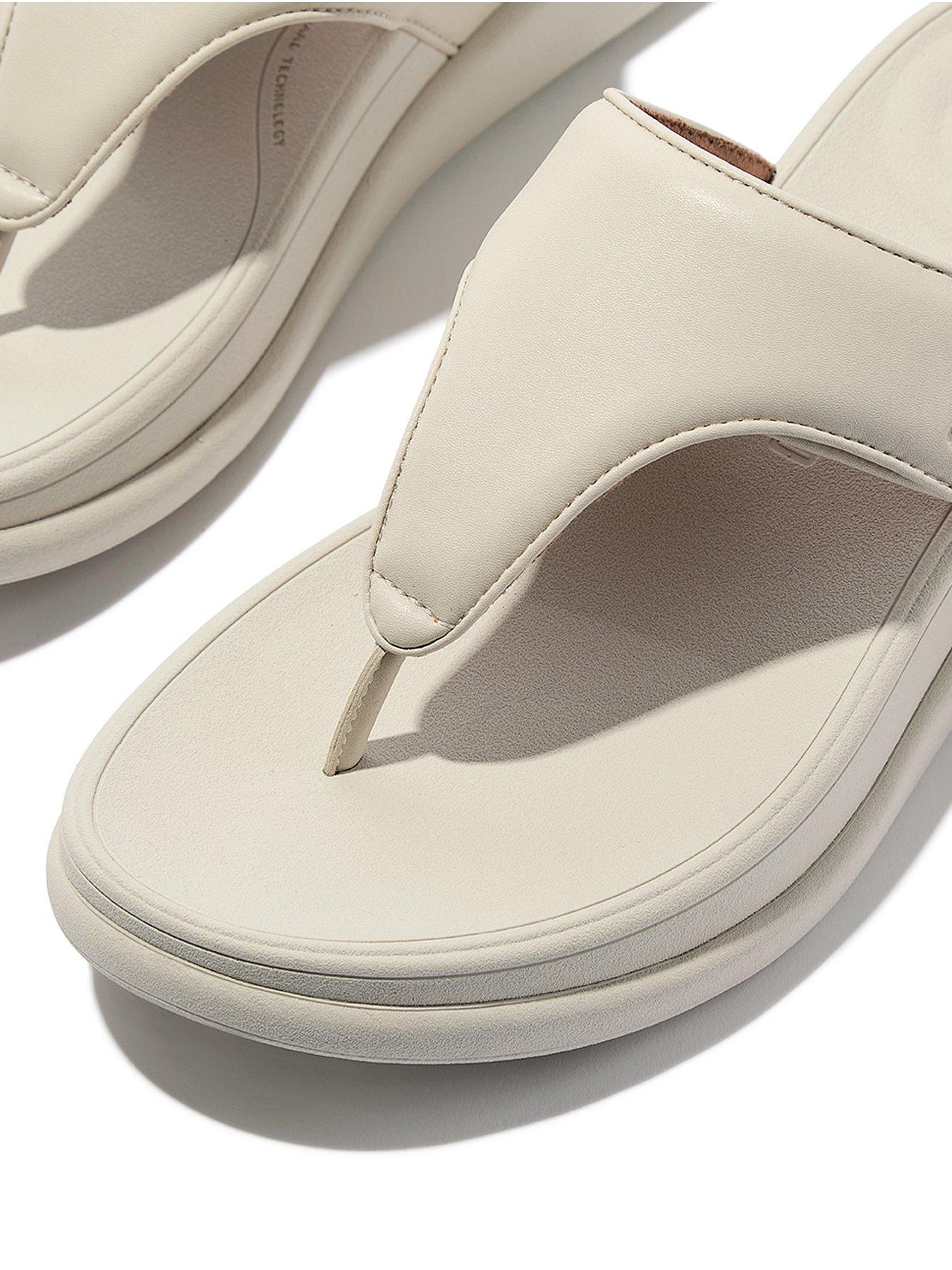  image of fitflop-f-mode-go-adjustable-flatform-toe-post-sandals-paris-beige