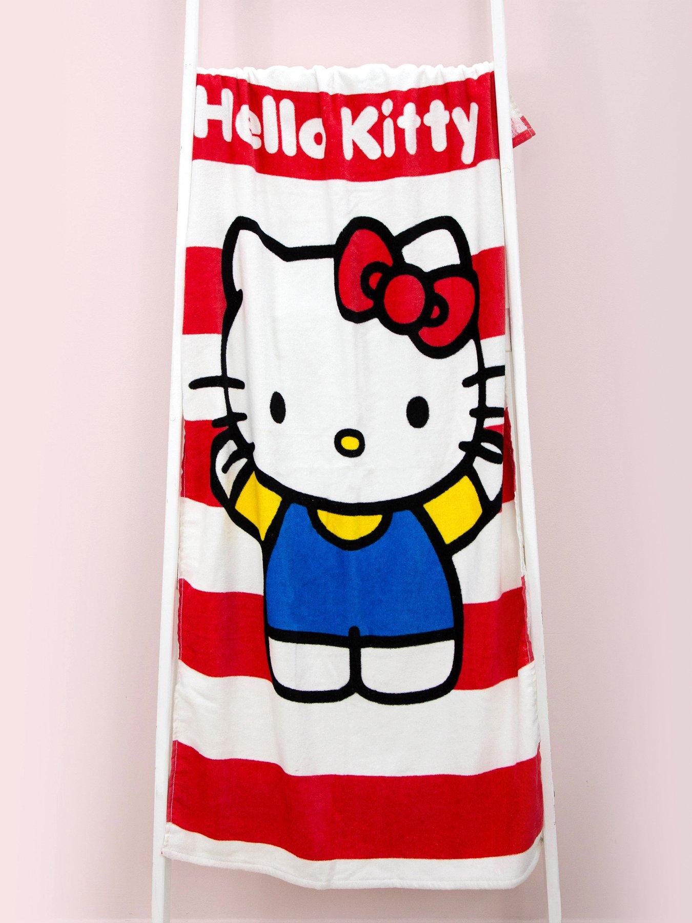 front image of hello-kitty-cheeky-100-cotton-towel