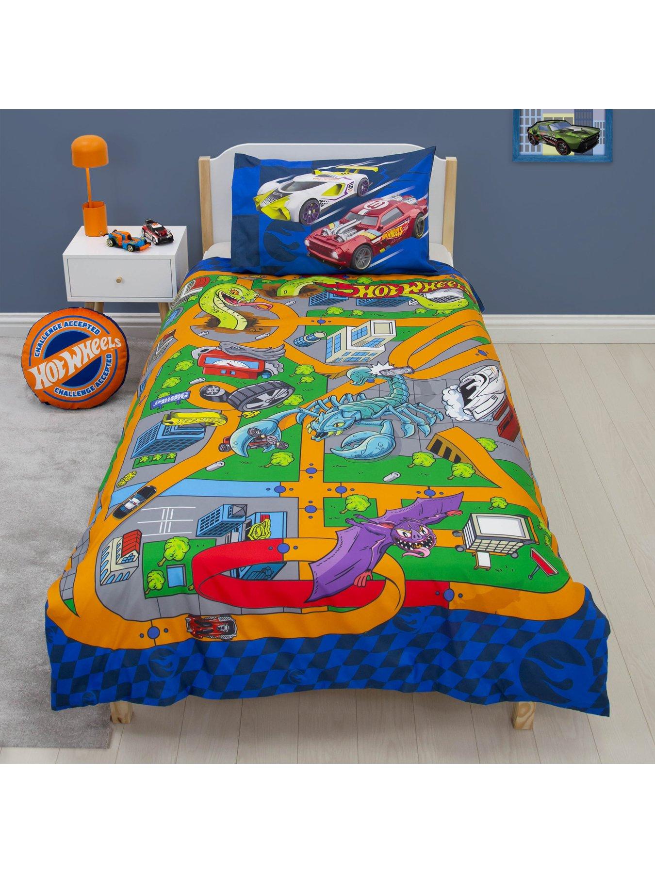  image of hot-wheels-hotwheels-playful-digitial-printed-panel-duvet--single