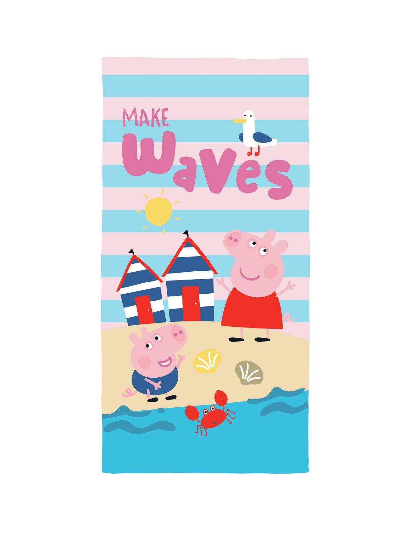  image of peppa-pig-waves-100-cotton-towel