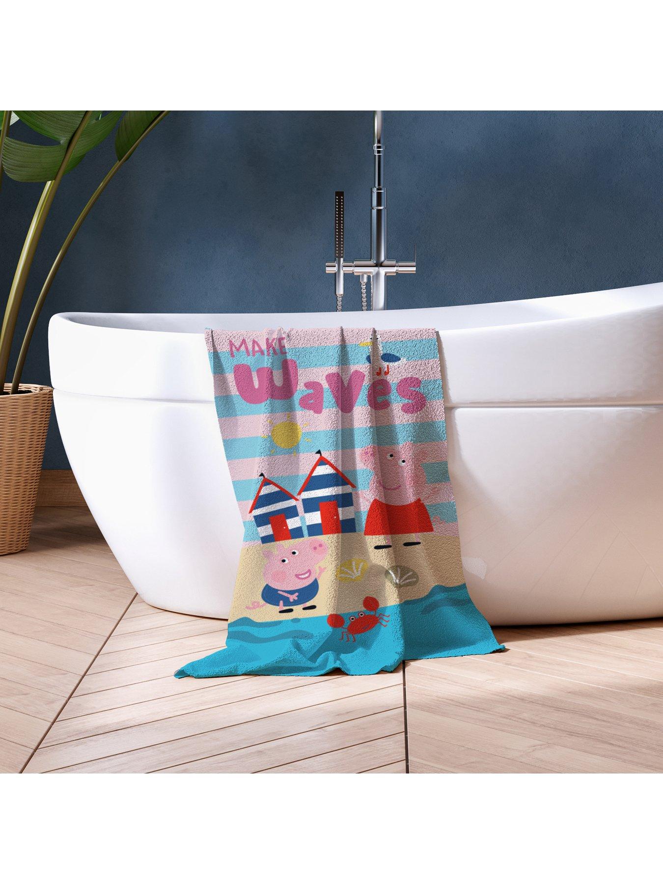  image of peppa-pig-waves-100-cotton-towel