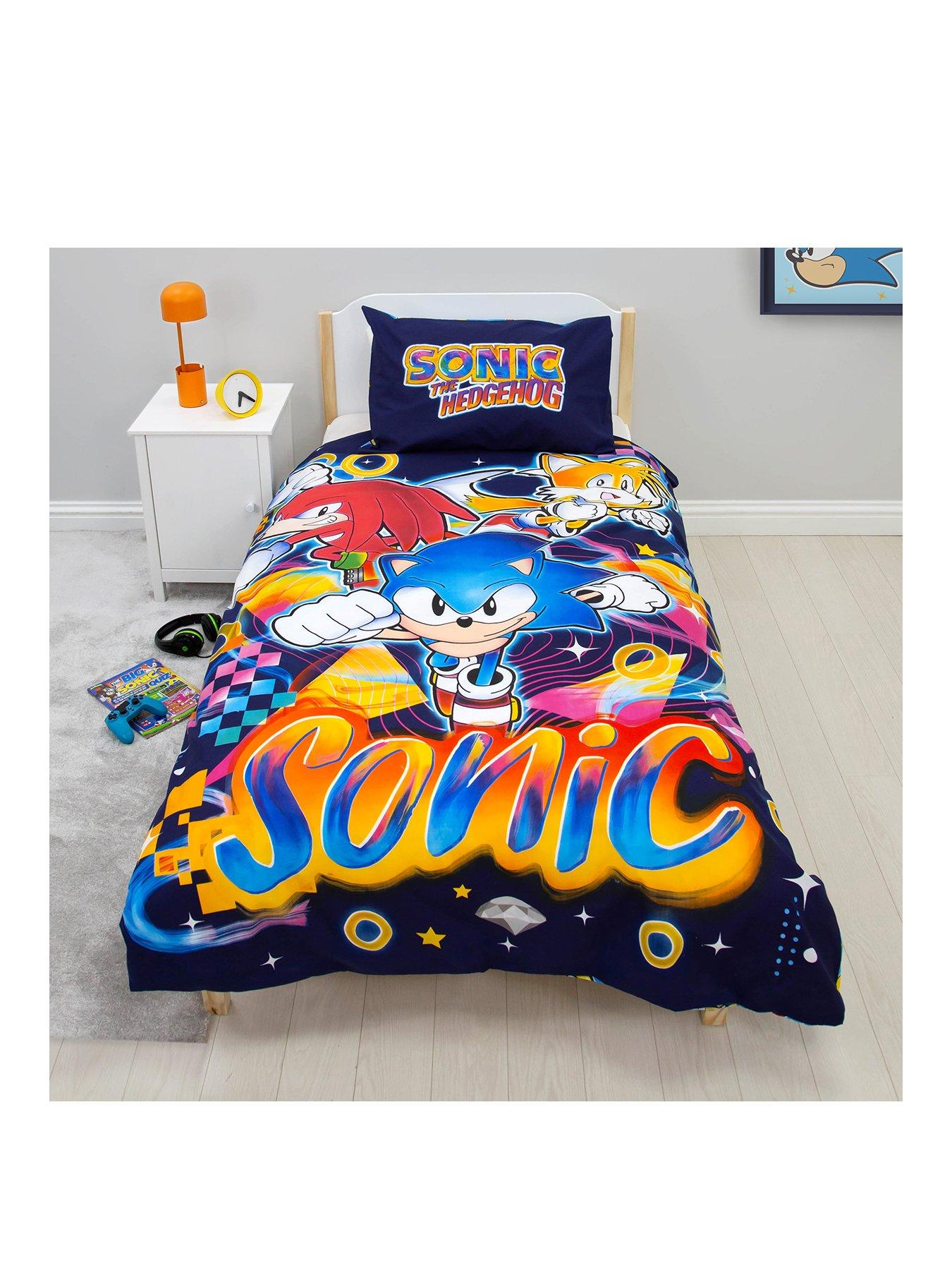Image 2 of 5 of Sonic the Hedgehog Sonic Liquid Panel Duvet- Single