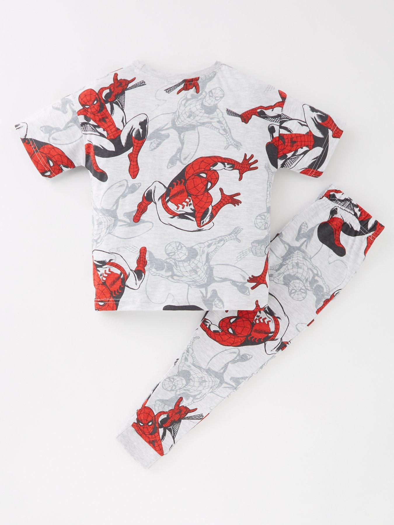 Image 2 of 4 of Spiderman Spiderman&nbsp;All Over Print Short Sleeve Pyjamas - Grey