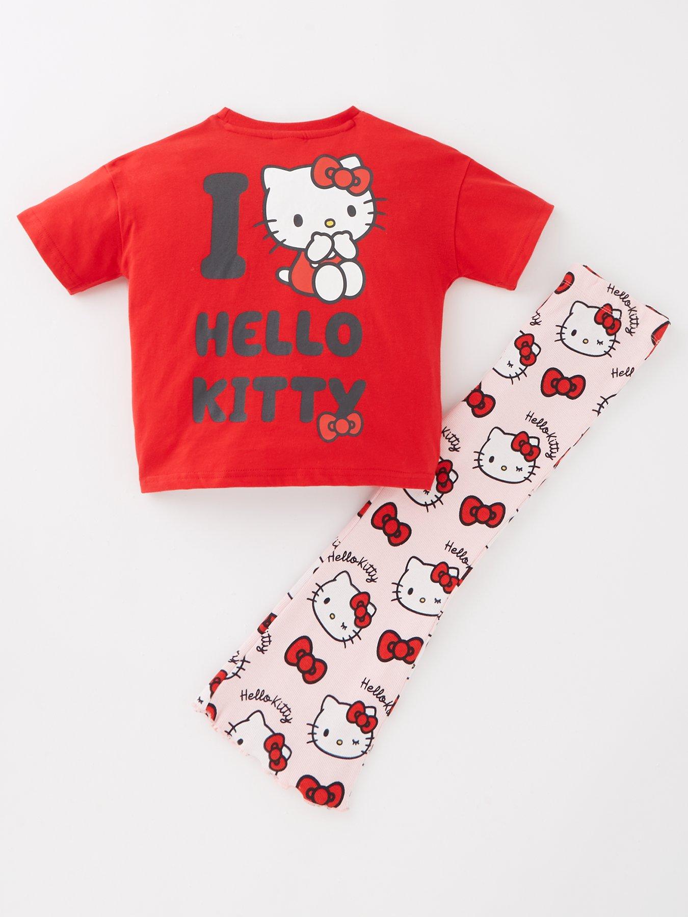 Image 2 of 4 of Hello Kitty Rib Legging And T-Shirt - Red