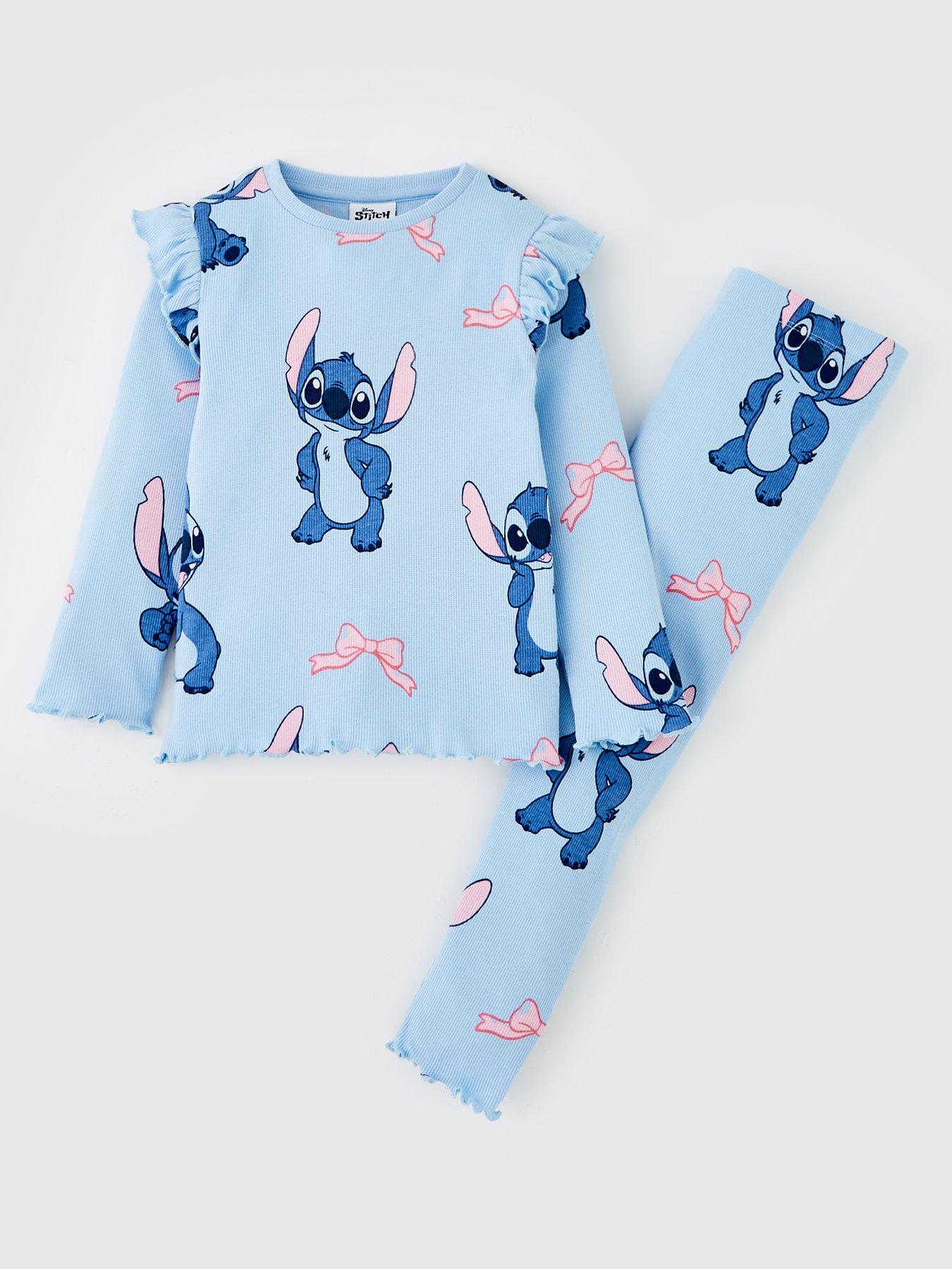 undefined Stitch Frill Rib Long Sleeve Pyjamas