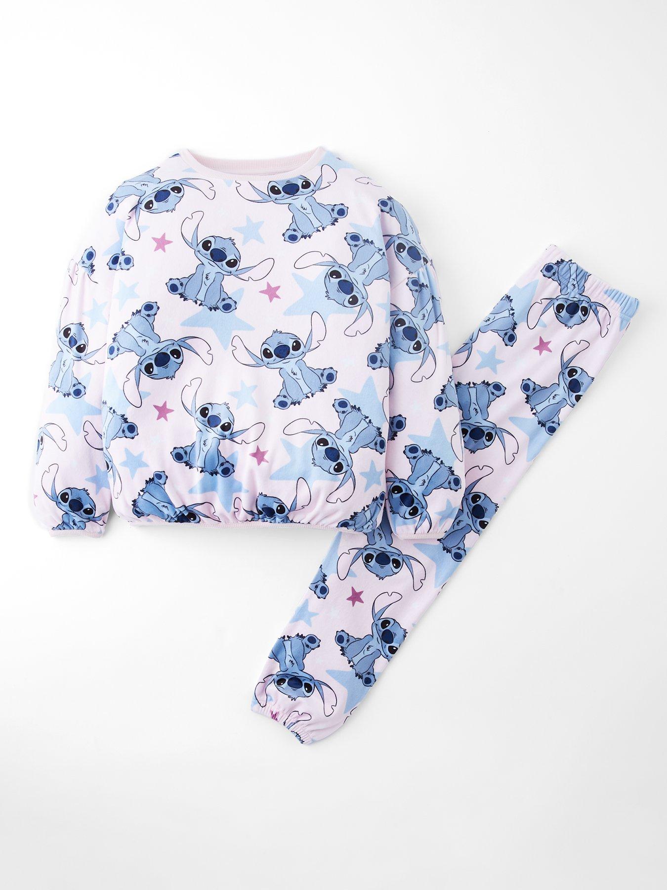 disney-lilo-stitch-disney-lilo-amp-stitch-fleece-pyjamas-pink