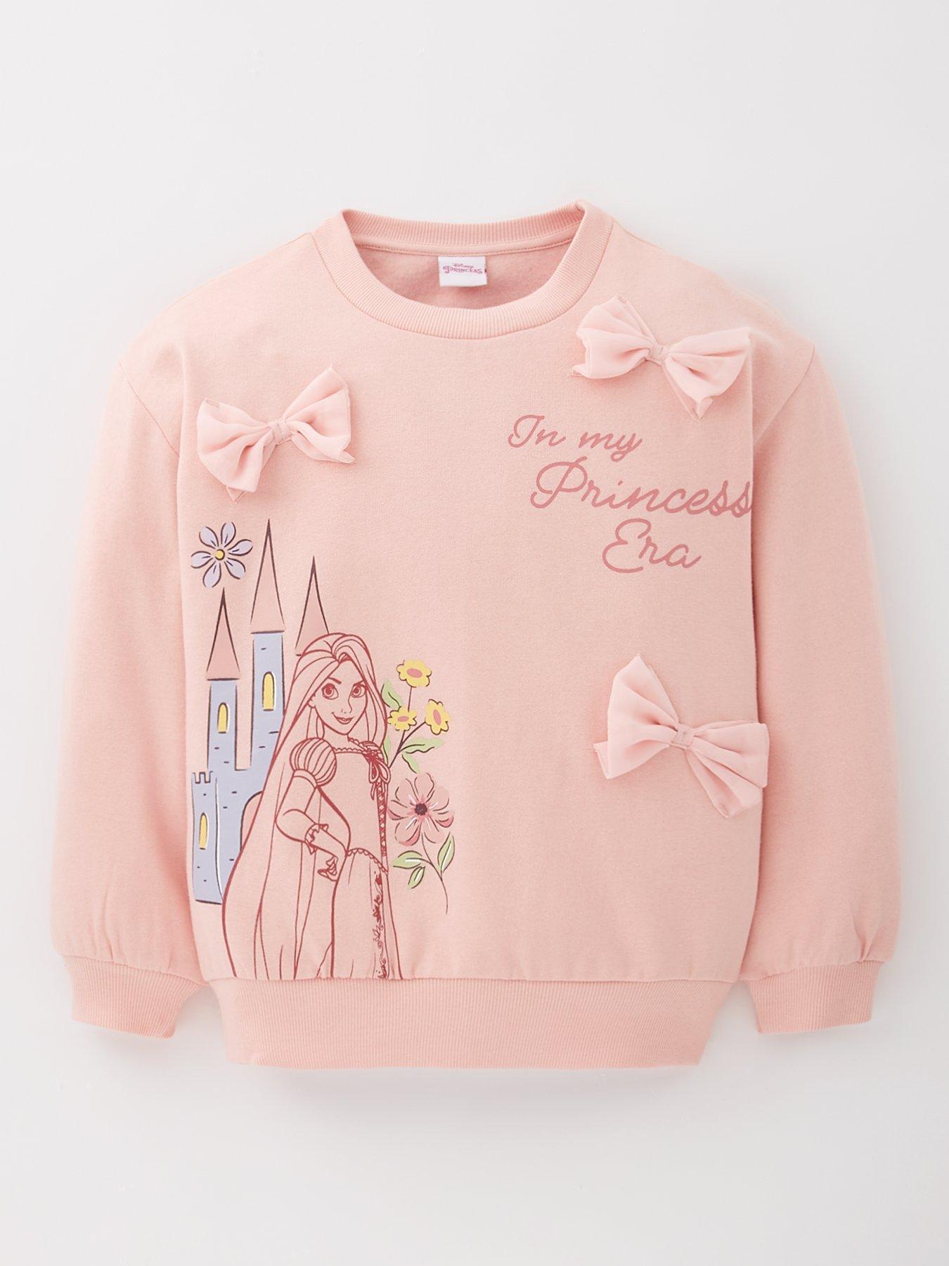 undefined Rapunzel Bow Sweatshirt - Pink