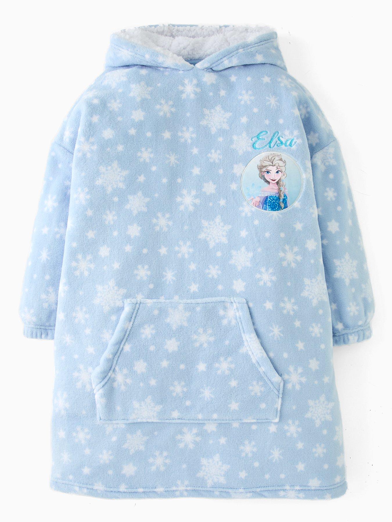 Image 1 of 5 of Disney Frozen Fleece Hooded Blanket - Blue