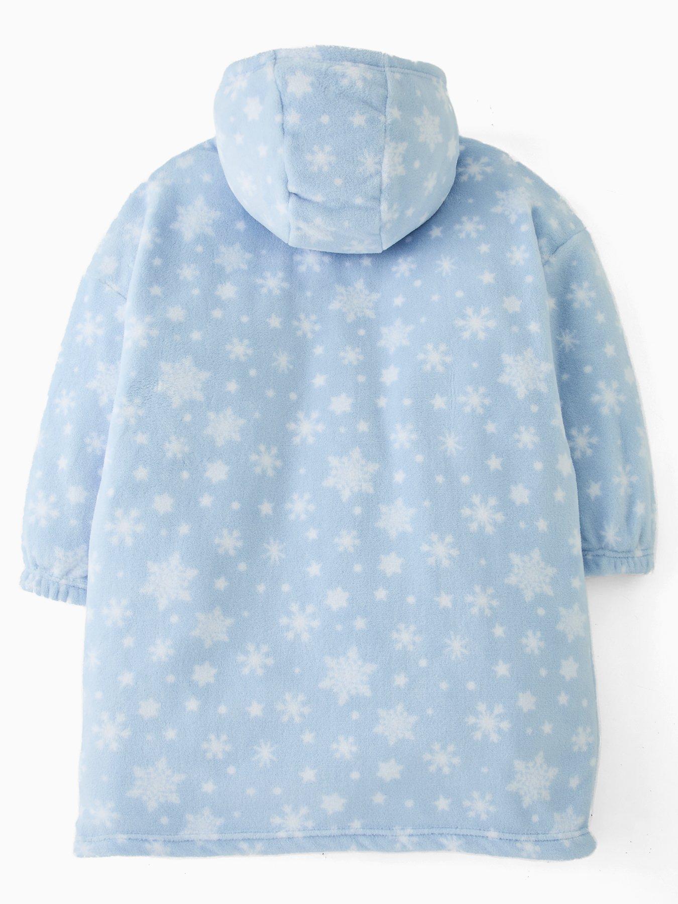 Image 2 of 5 of Disney Frozen Fleece Hooded Blanket - Blue