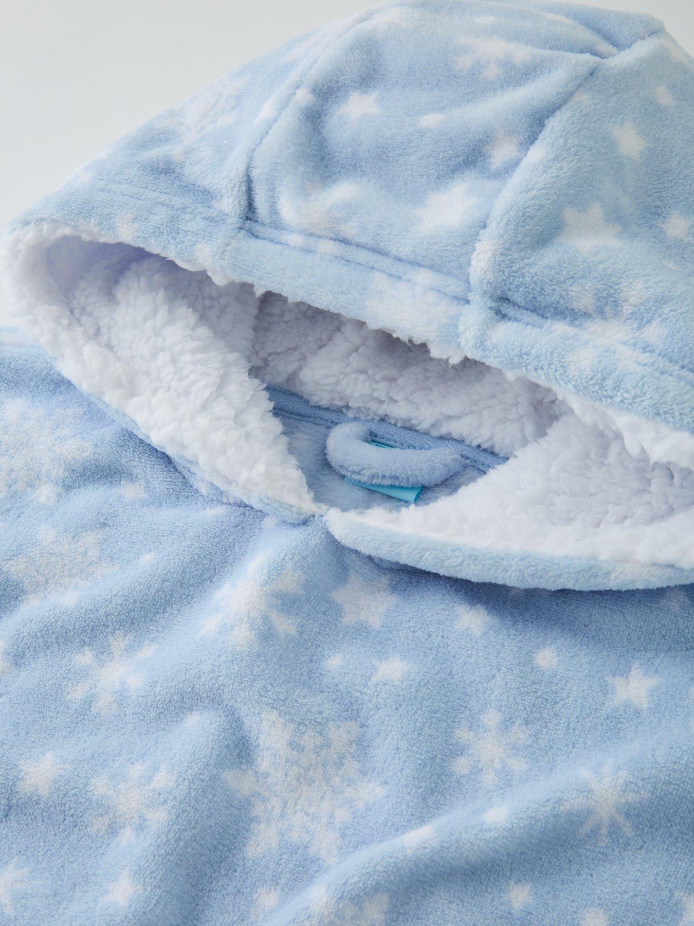 Image 4 of 5 of Disney Frozen Fleece Hooded Blanket - Blue