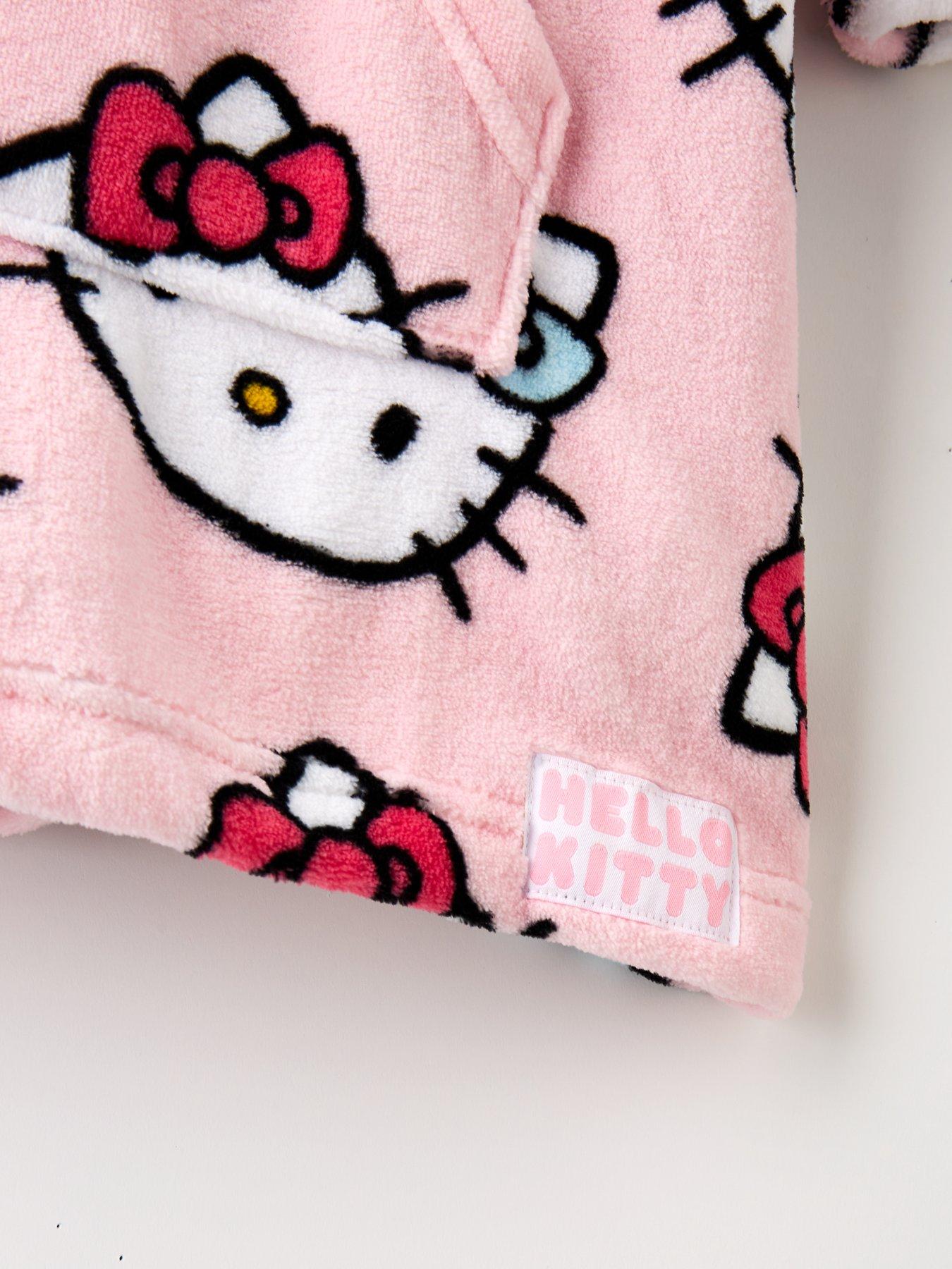 Image 3 of 4 of Hello Kitty Fleece Hooded Blanket - Pink