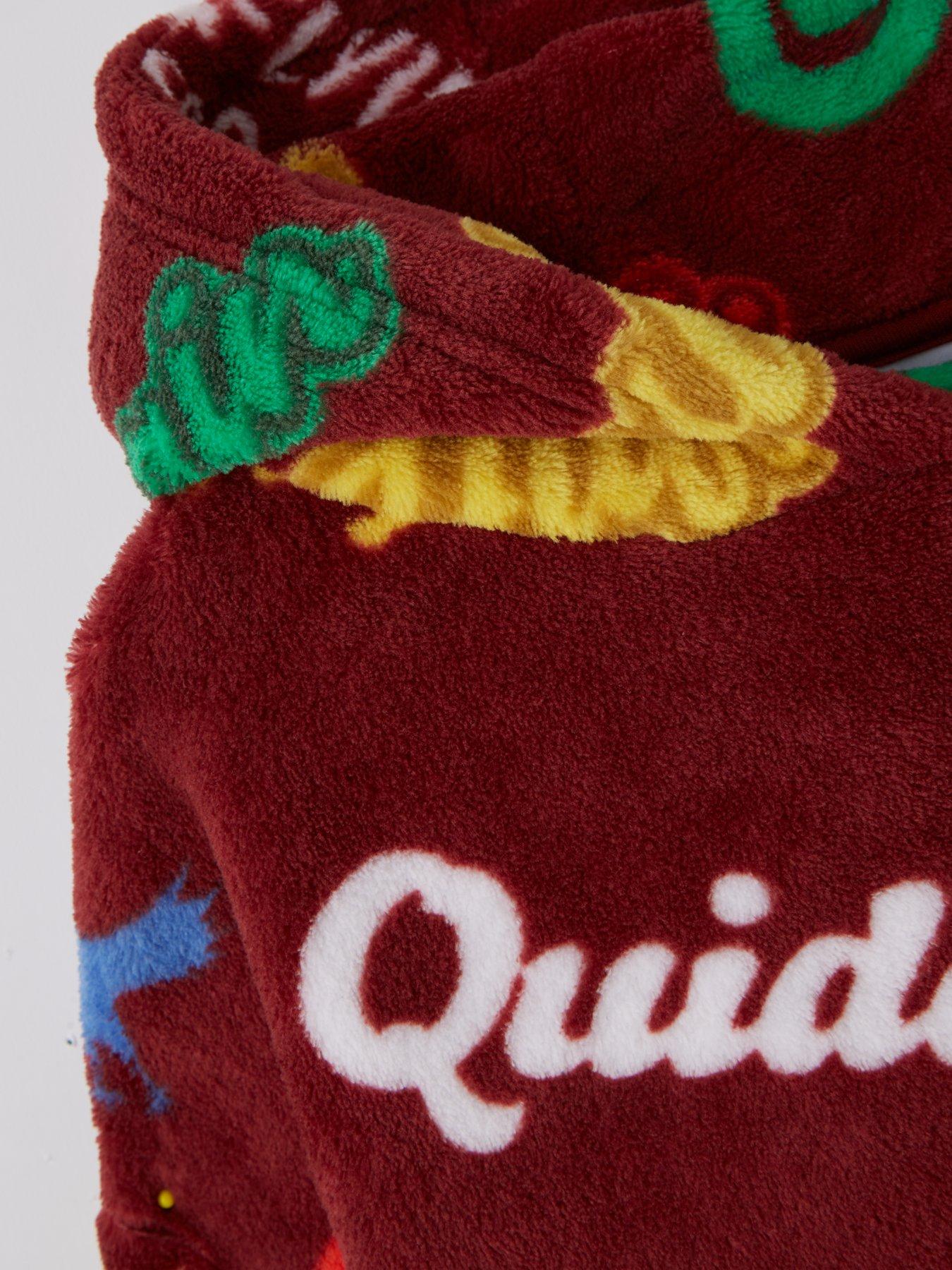 Image 3 of 4 of Harry Potter Hogwarts All Over Print Hooded Blanket - Burgundy