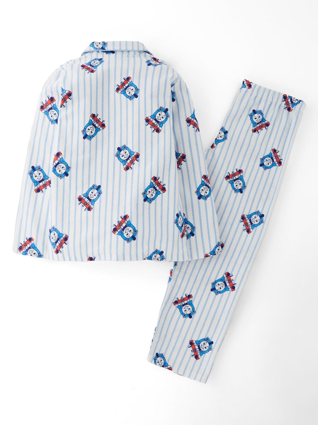  image of thomas-friends-thomas-amp-friends-brushed-cotton-pyjamas-blue