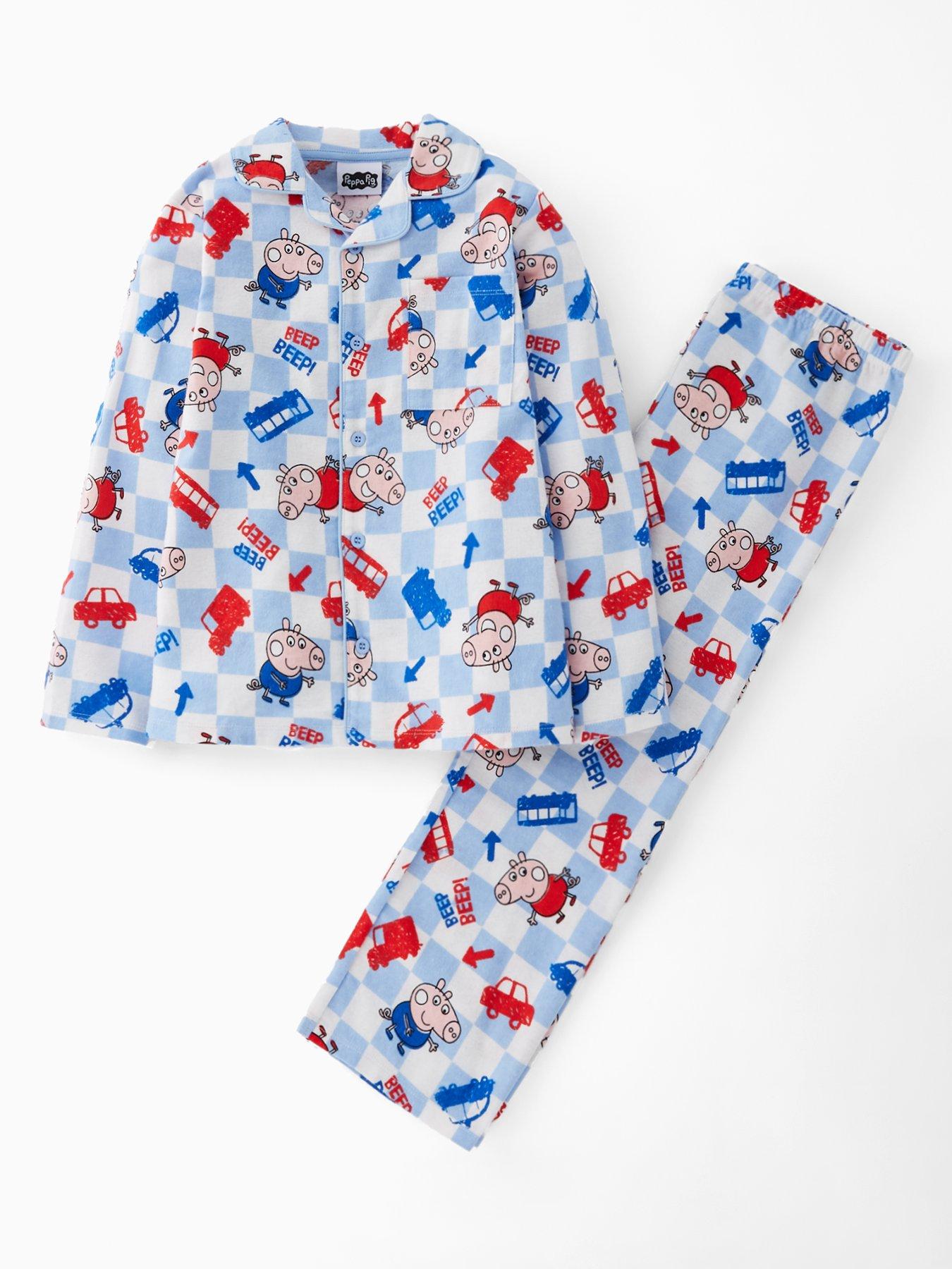 George Pig Brushed Cotton Pyjamas - Blue