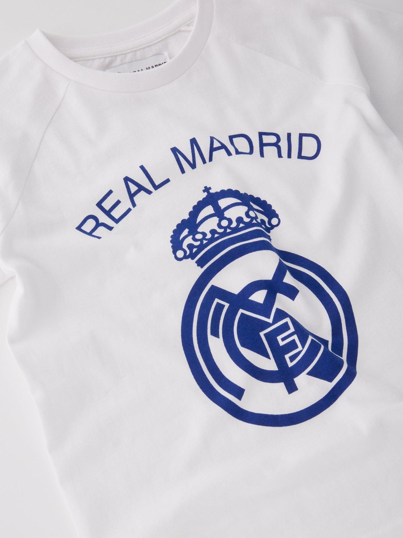 Image 3 of 4 of CF Real Madrid CF Real Madrid&nbsp;Short Sleeve Pyjamas - White/Blue